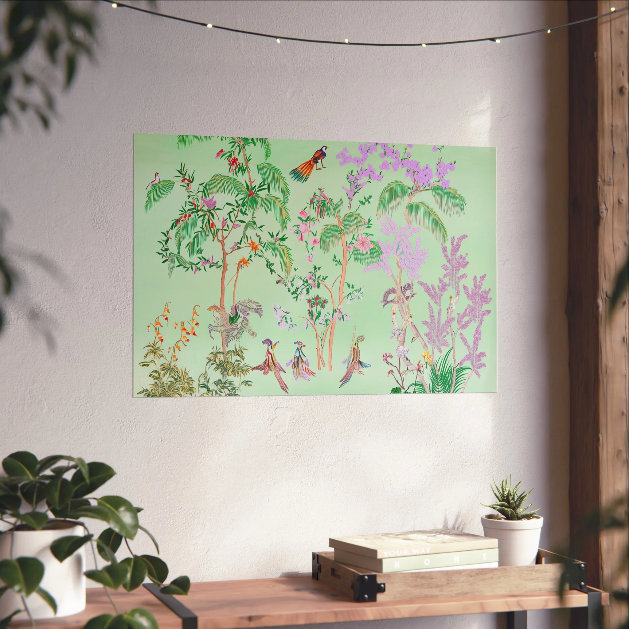Green Chinoiserie Paradise Fine Art Poster - Image 40