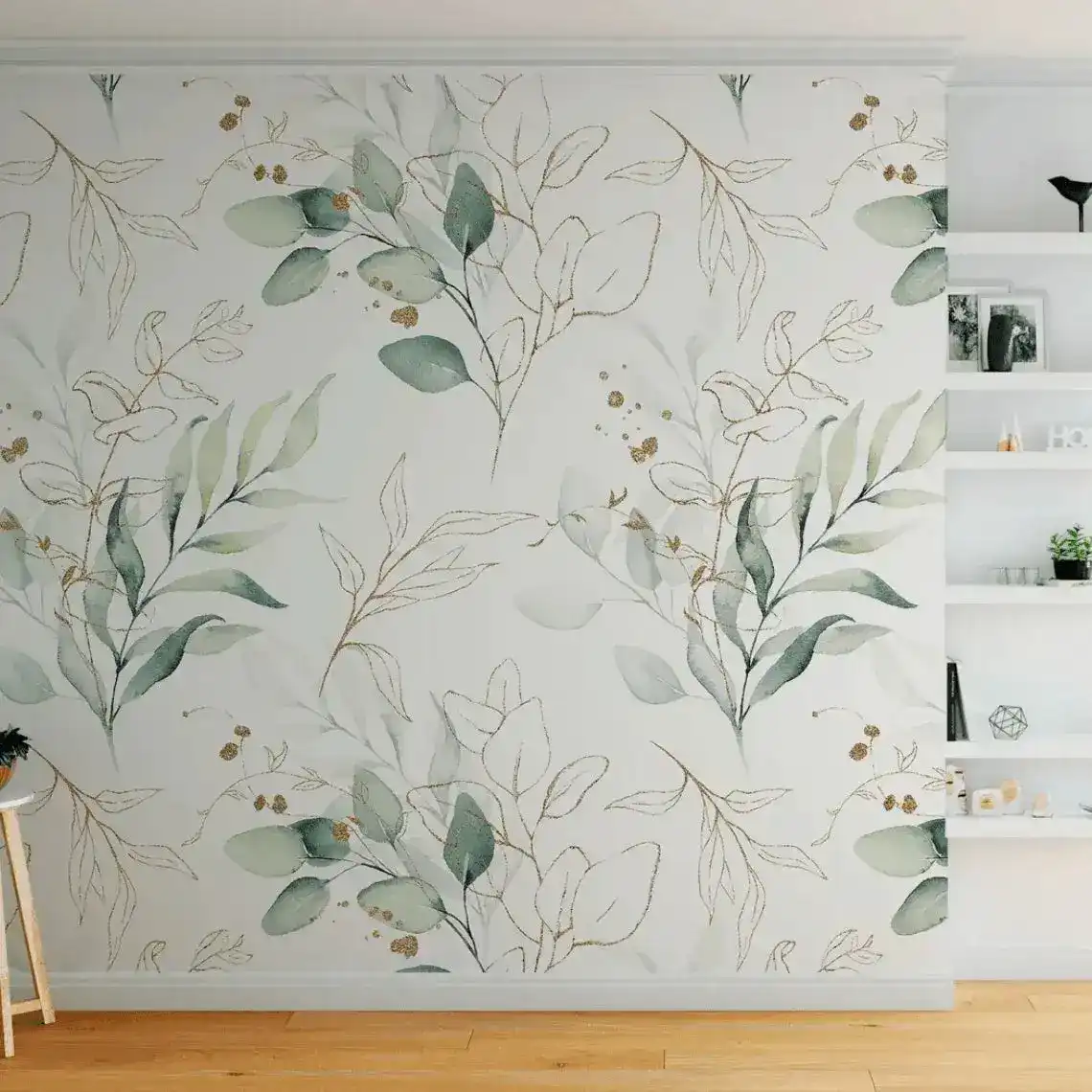 Green Eucalyptus Leaves and Branches Wallpaper Mural - Image 5