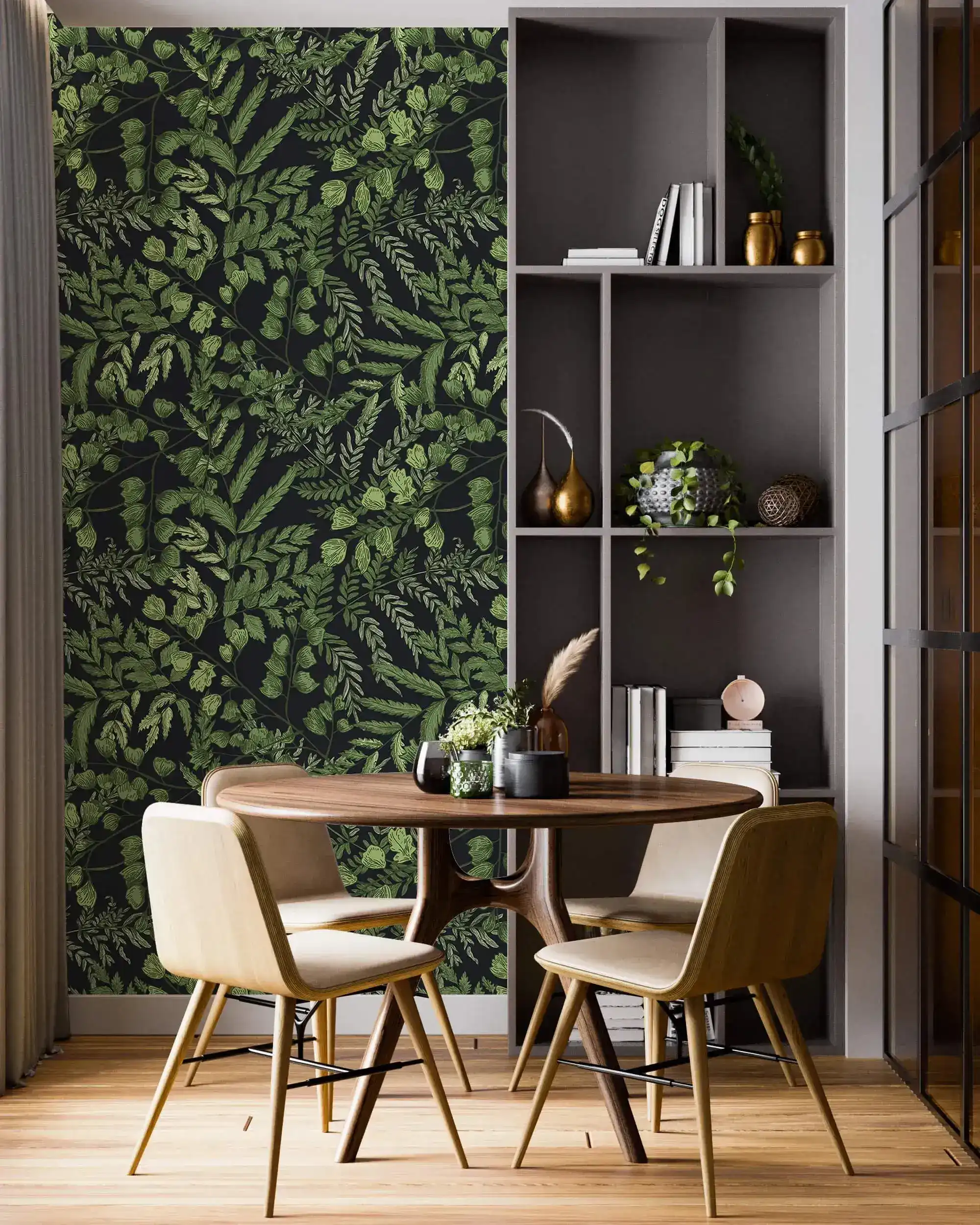 Green Fern Foliage Wallpaper - Image 2