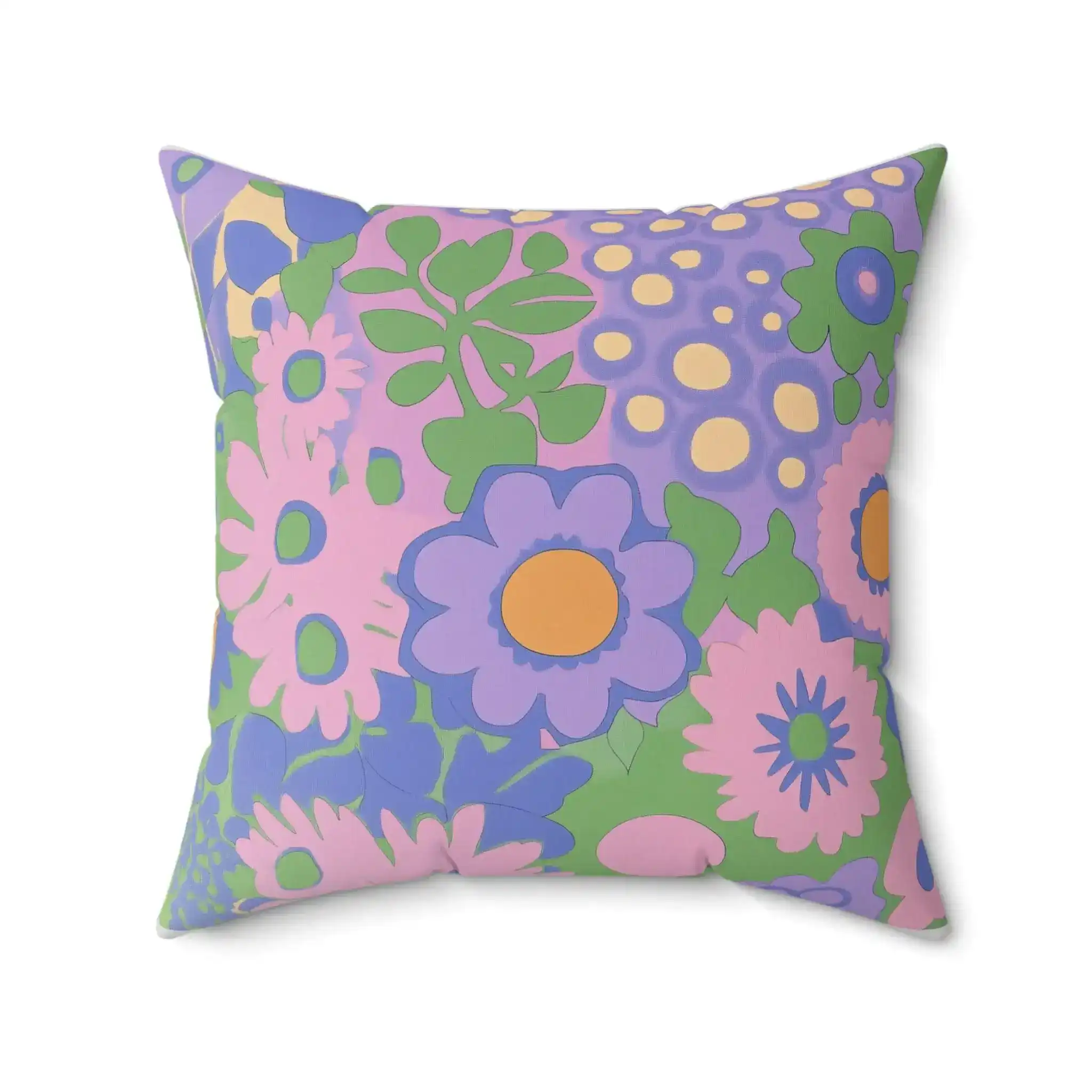 Groovy Garden Pop Throw Pillow - Image 6