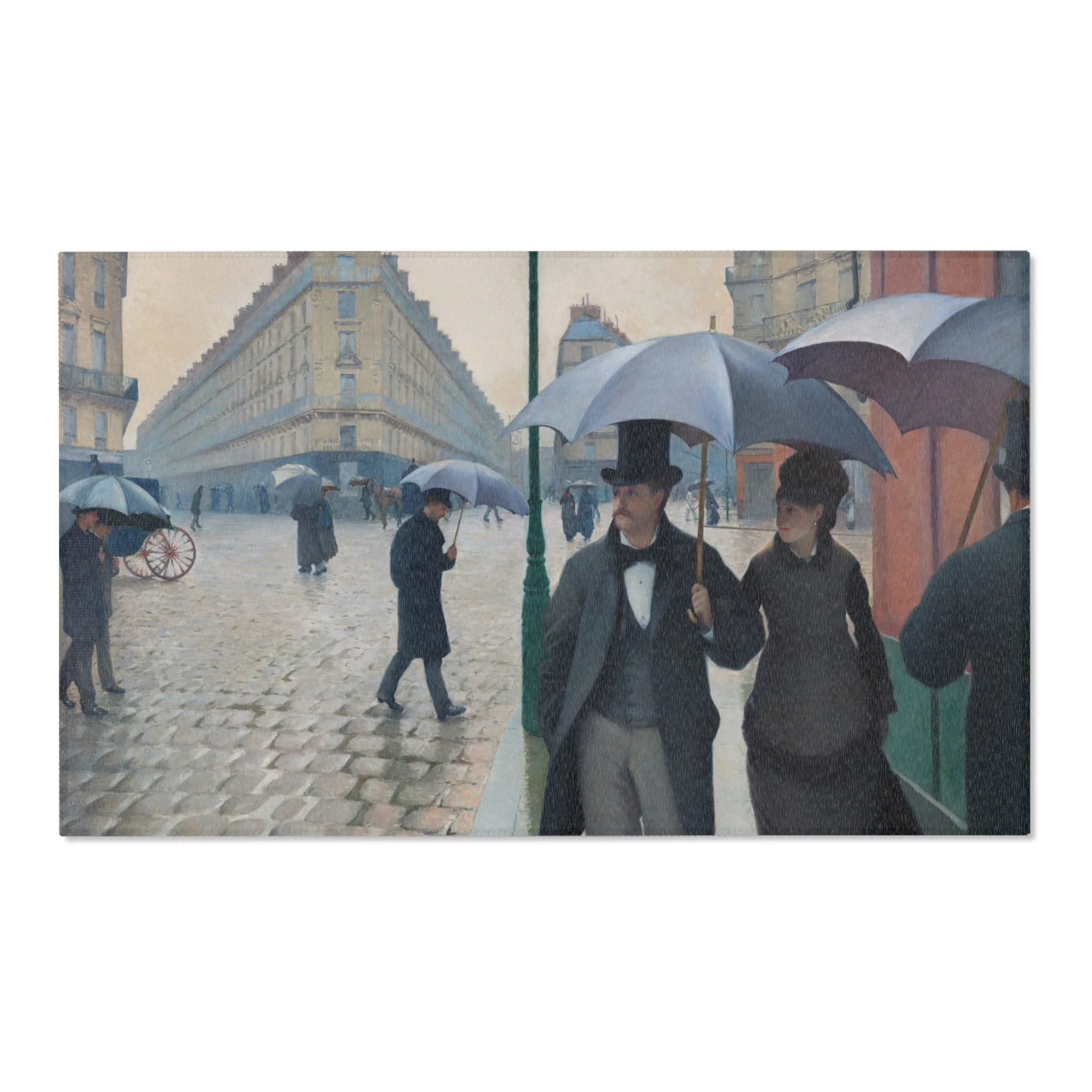 Gustave Caillebotte - Paris Street; Rainy Day | Area Rug - Image 5