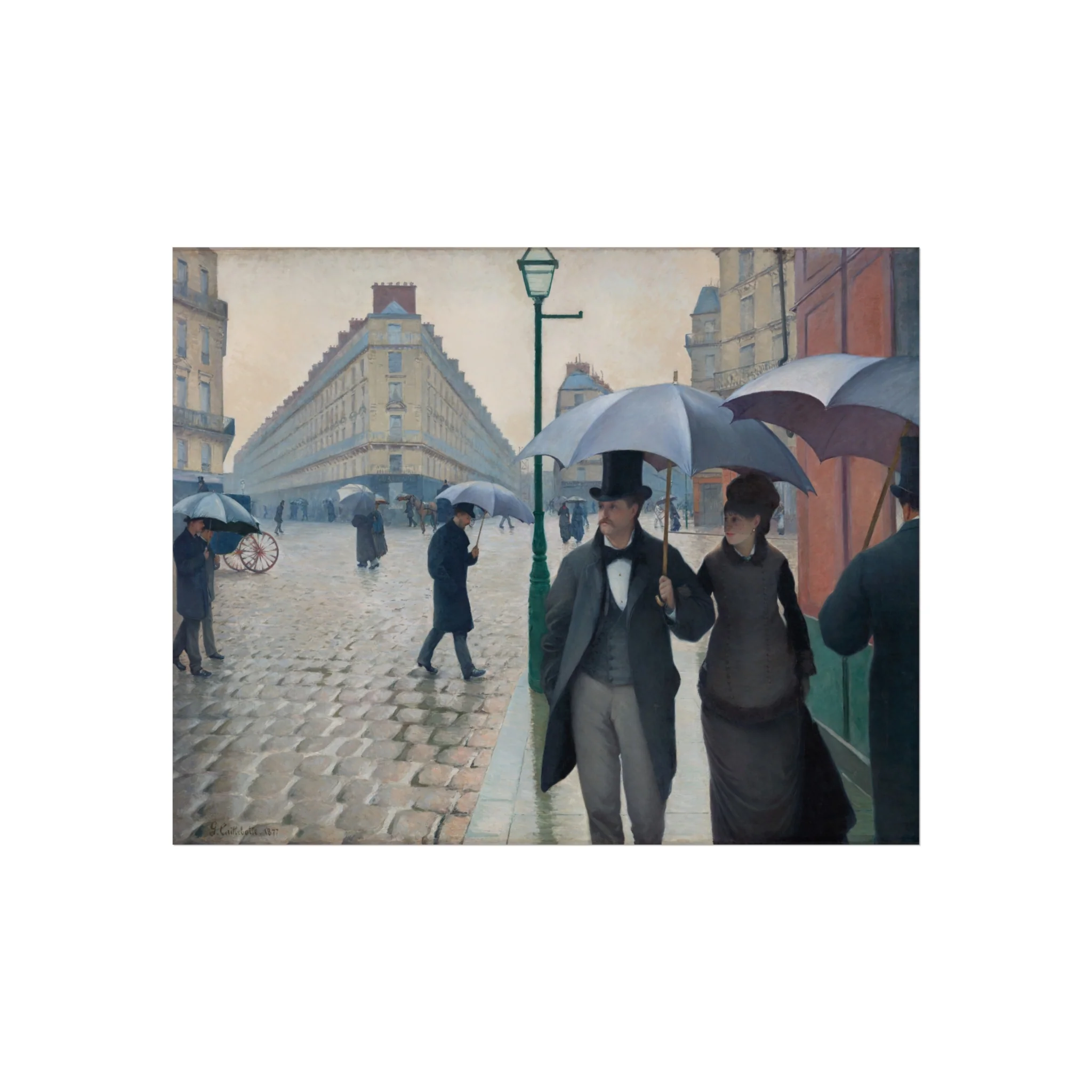 Gustave Caillebotte - Paris Street; Rainy Day | Fine Art Poster - Image 2