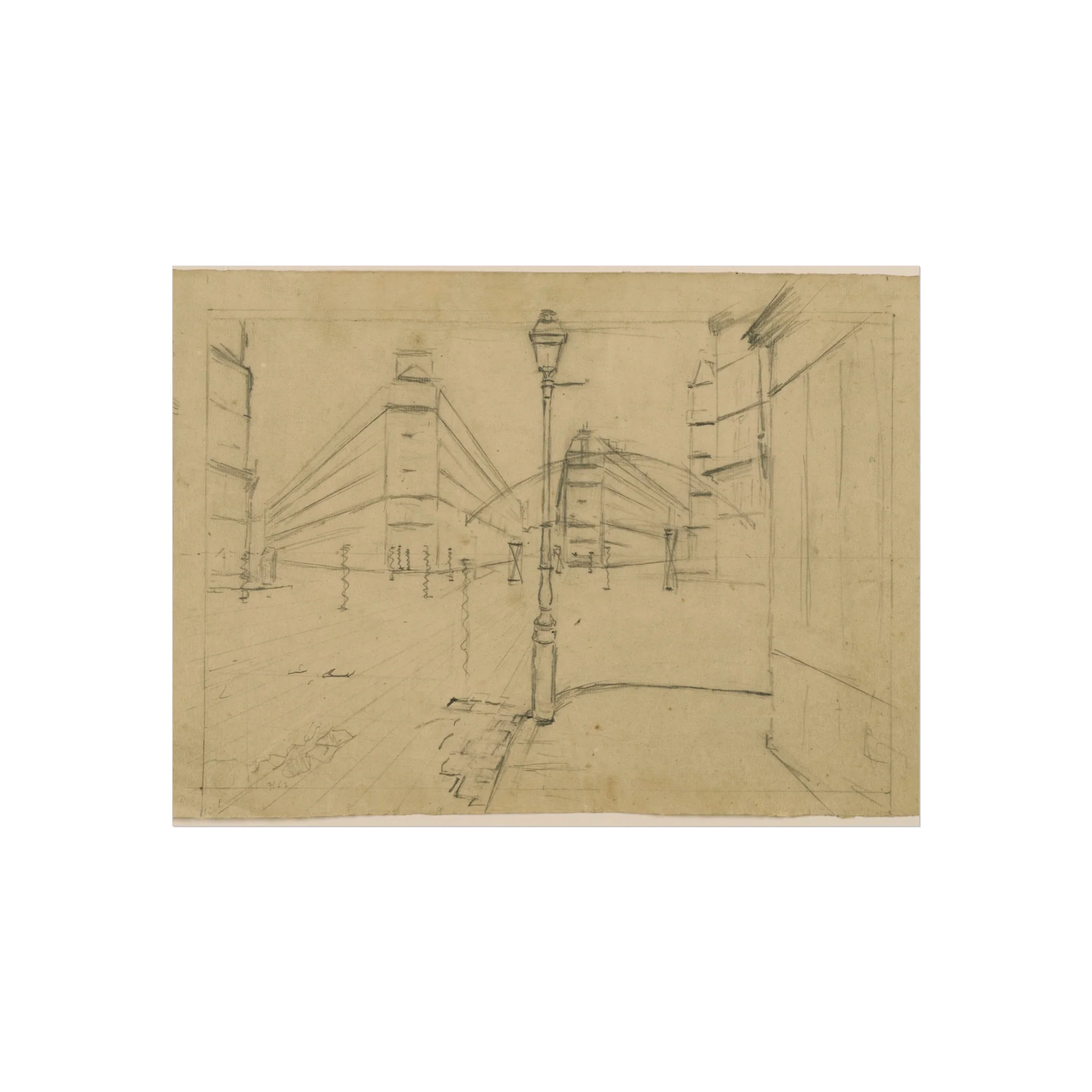 Gustave Caillebotte - Study for Paris Street; Rainy Day | Fine Art Poster - Image 3