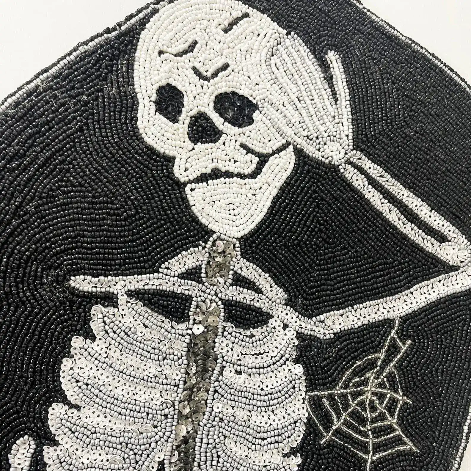 Halloween Skeleton Beaded Table Runner - Image 5