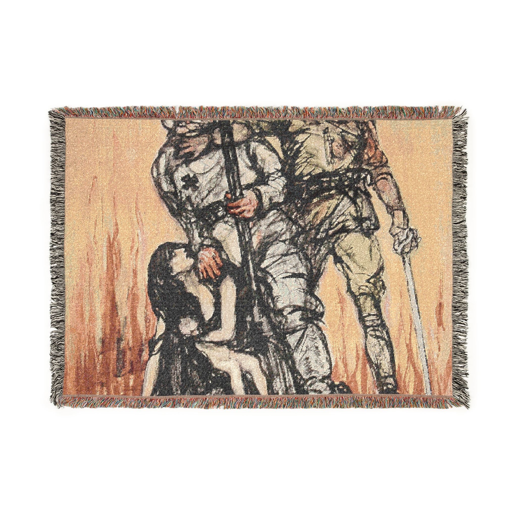 halt-the-hun-liberty-loan-h-p-raleigh-wwi | Woven Tapestry Blanket