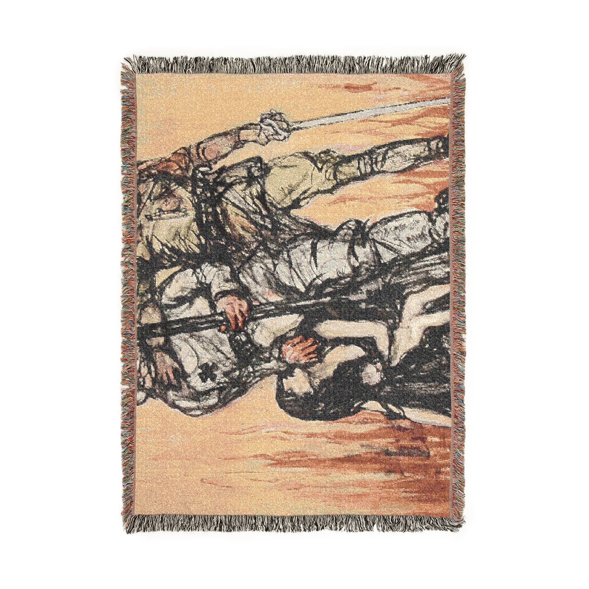 halt-the-hun-liberty-loan-h-p-raleigh-wwi | Woven Tapestry Blanket - Image 6