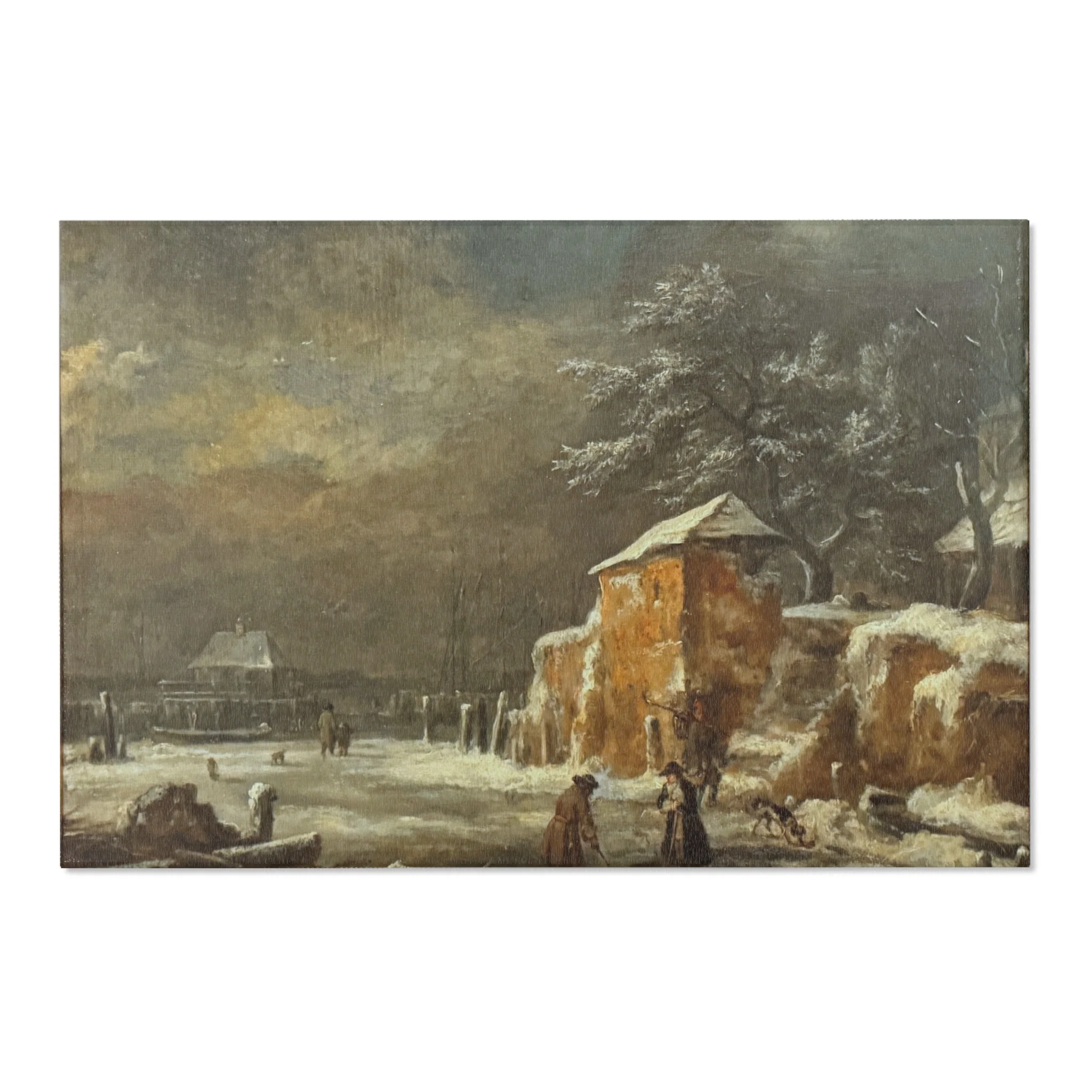 Hamburg, Kunsthalle, Jacob van Ruisdael, Winterlandschaft | Area Rug - Image 6