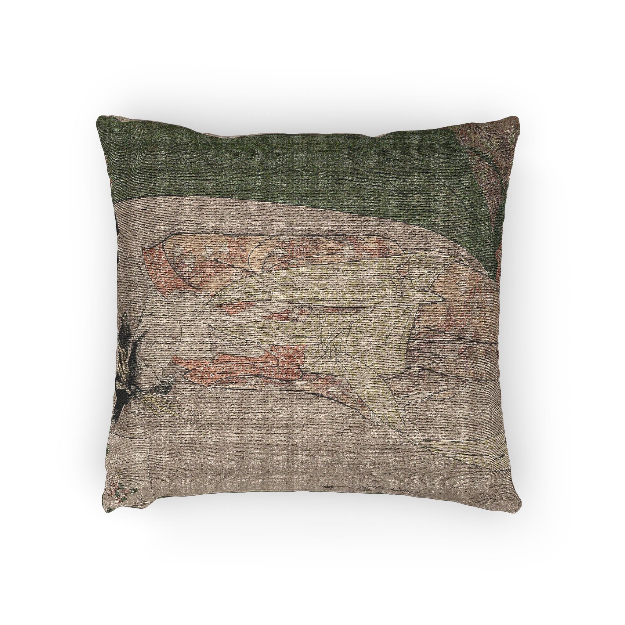 hanaogi-of-ogiya-picture-puzzles-kitagawa-utamaro | Woven Pillow - Image 2