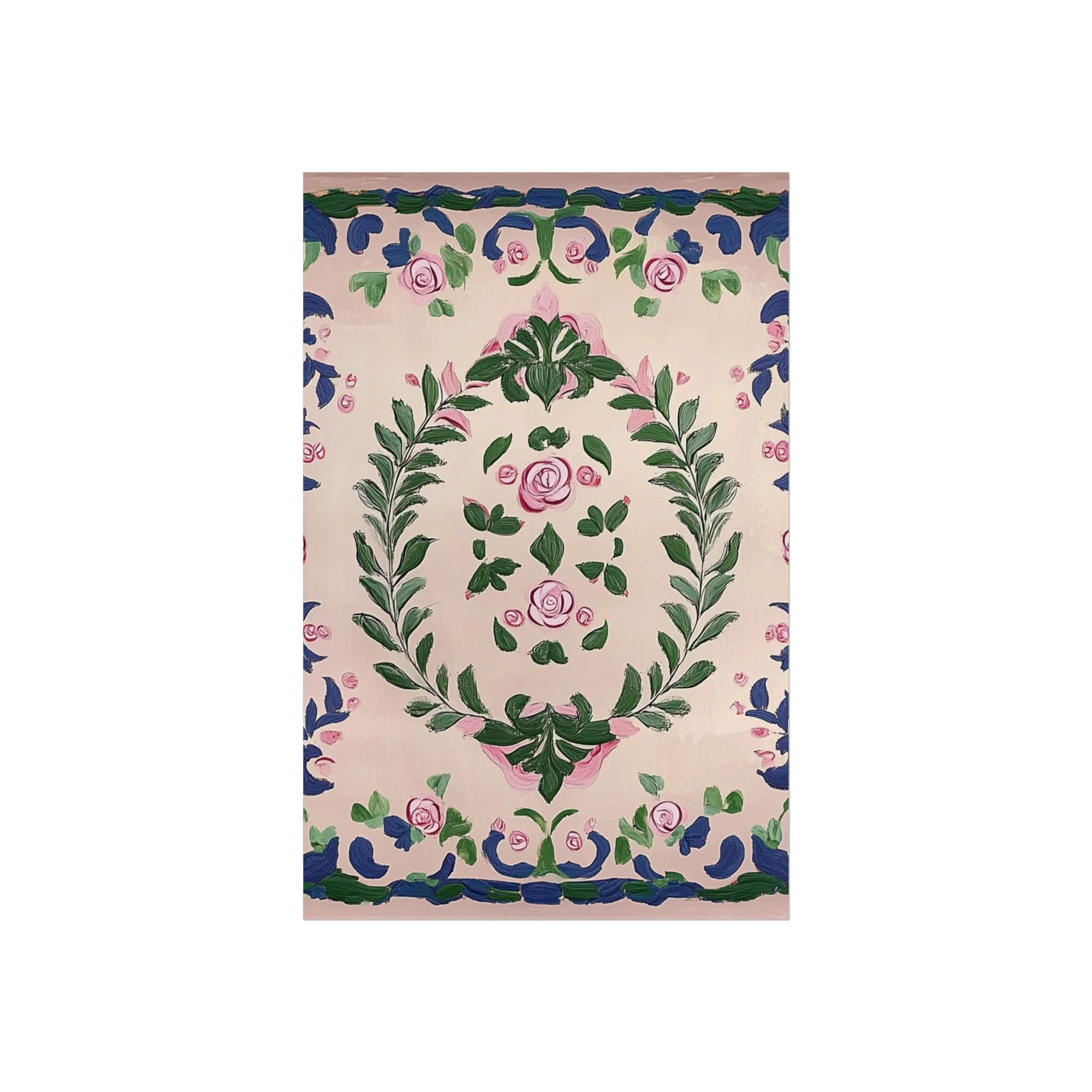 Hand-Painted Rose Garden Fine Art Poster - Image 15