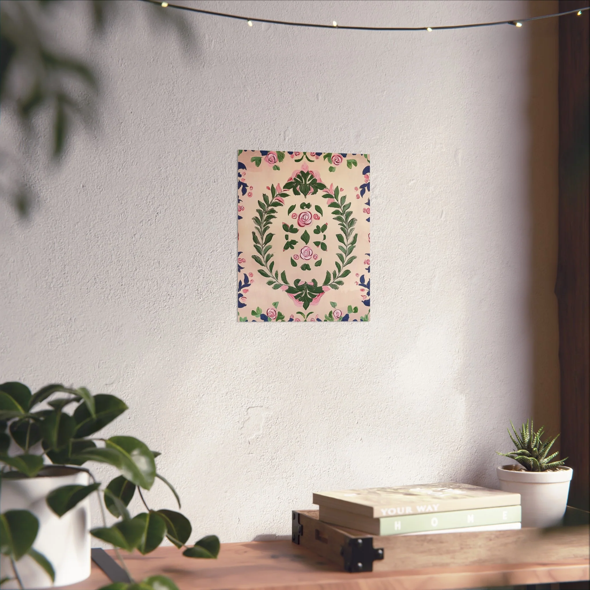Hand-Painted Rose Garden Fine Art Poster - Image 22