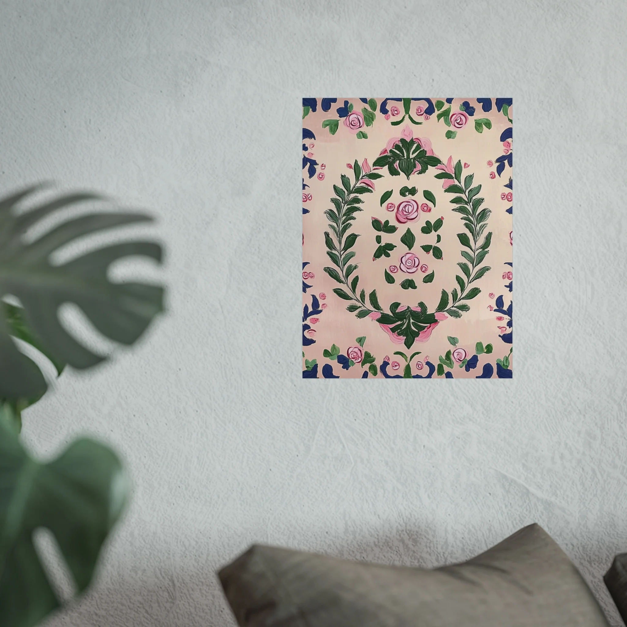 Hand-Painted Rose Garden Fine Art Poster - Image 27
