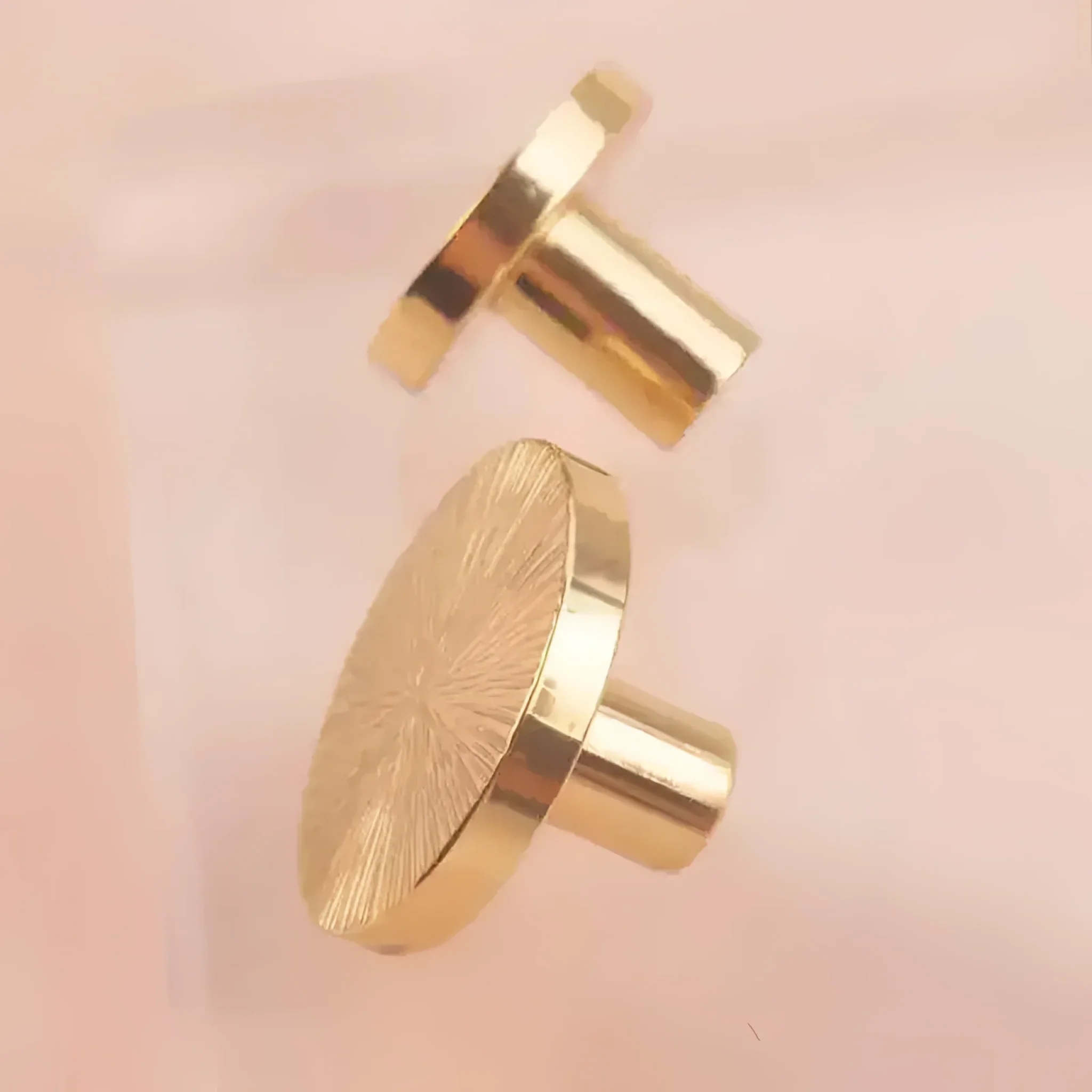 Handcrafted Hammered Brass Cabinet Drawer Knobs - Image 5