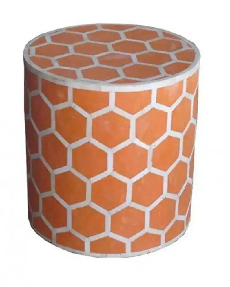 Handmade Bone Inlay Wooden Modern Bee Pattern Side table - Image 2