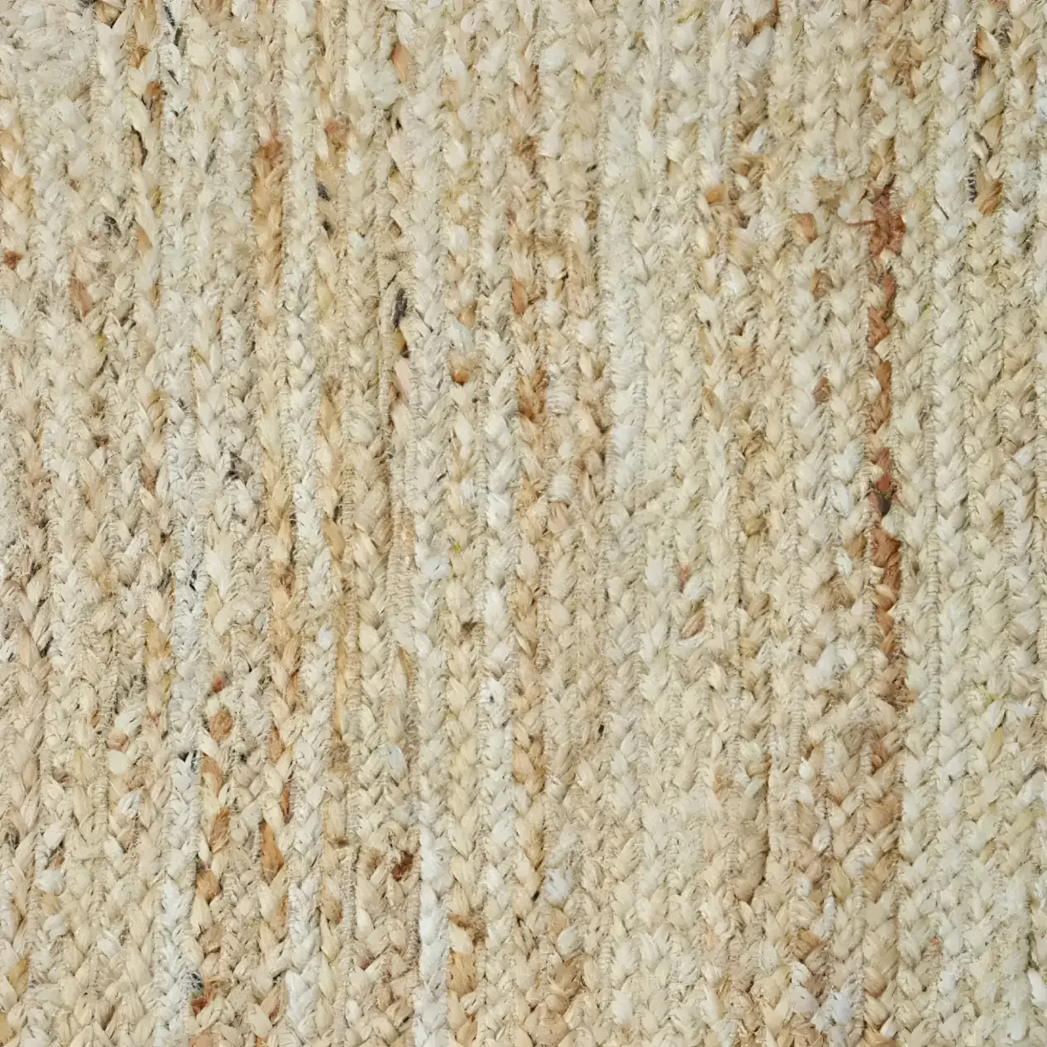 Handmade White Scalloped Jute Rug - Image 11
