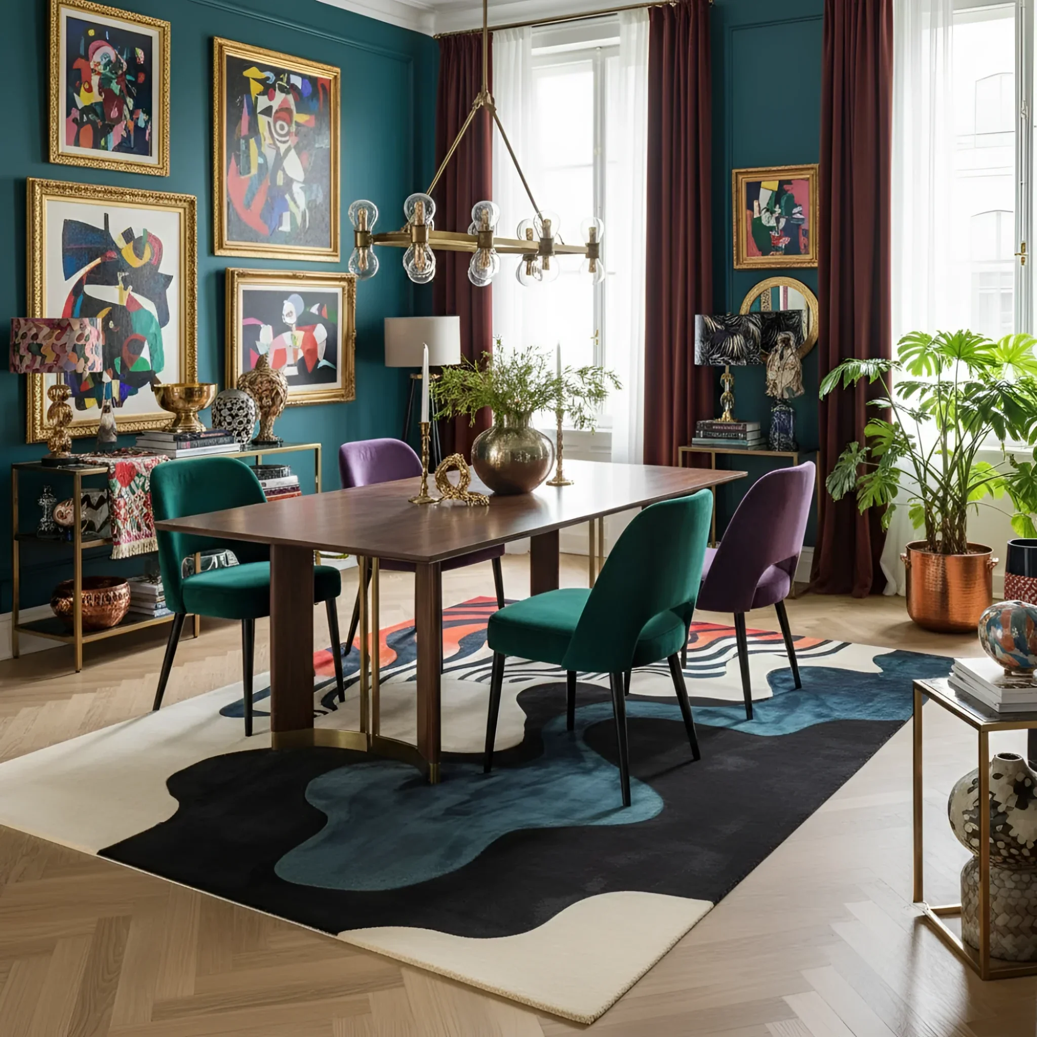 Harmony in Waves Hand Tufted Rug - Image 3