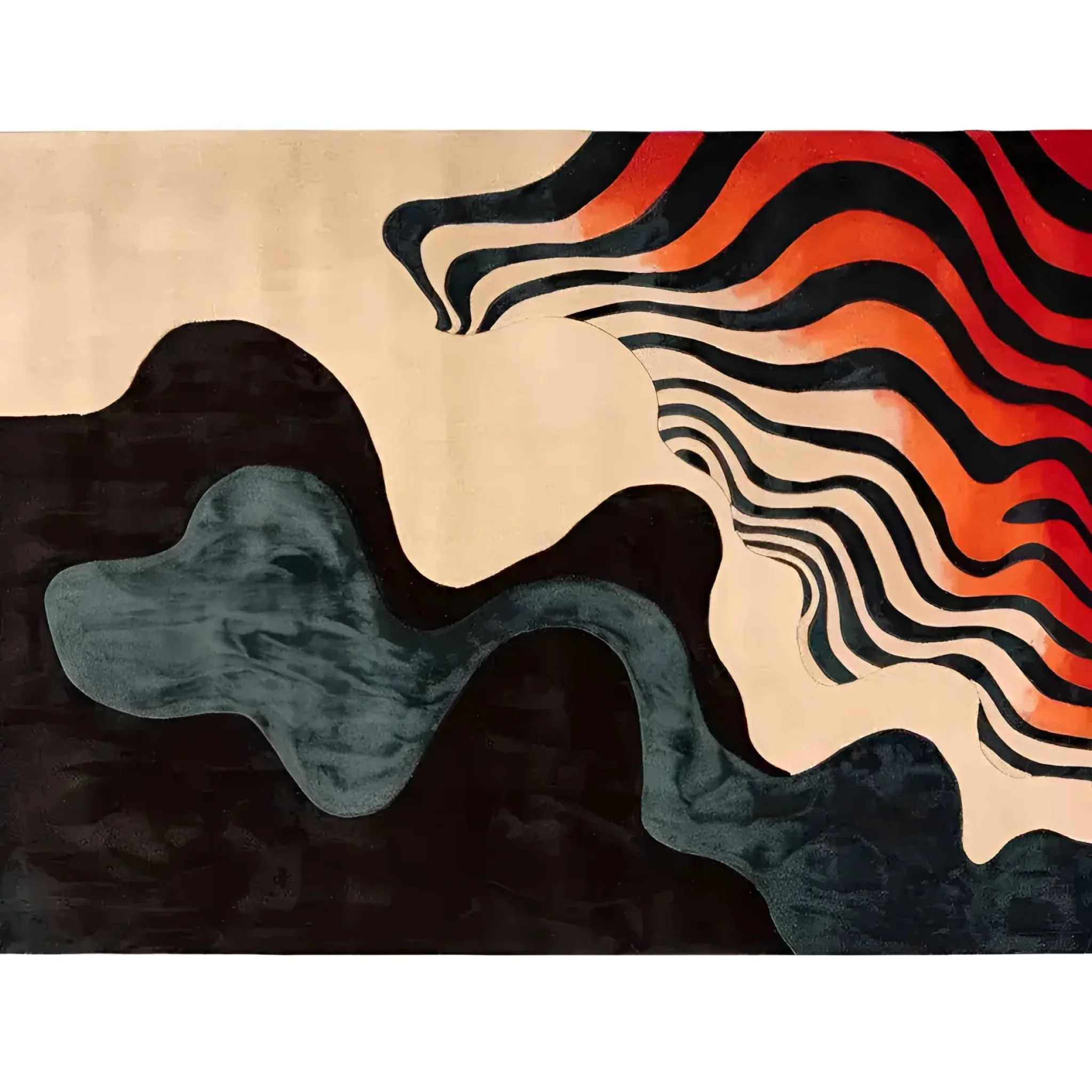 Harmony in Waves Hand Tufted Rug - Image 4