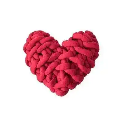 Heart Shape Knotted Accent Pillow - Image 5