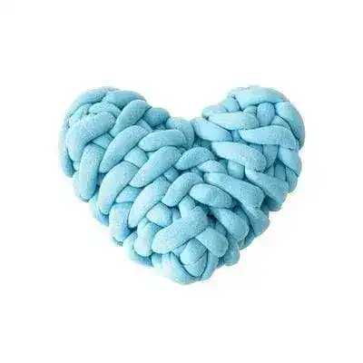Heart Shape Knotted Accent Pillow - Image 6