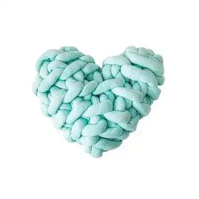 Heart Shape Knotted Accent Pillow - Image 9