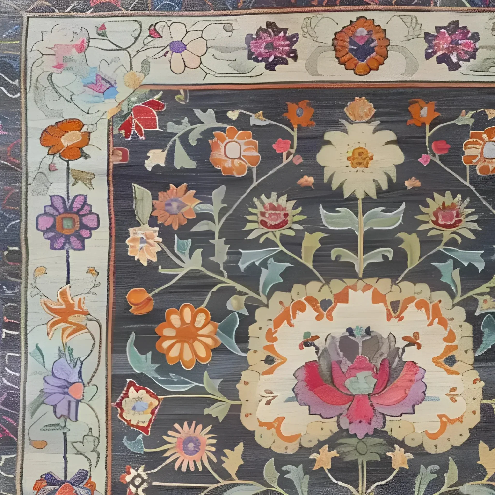 Heirloom Petals Classic Hand Tufted Rug - Image 6