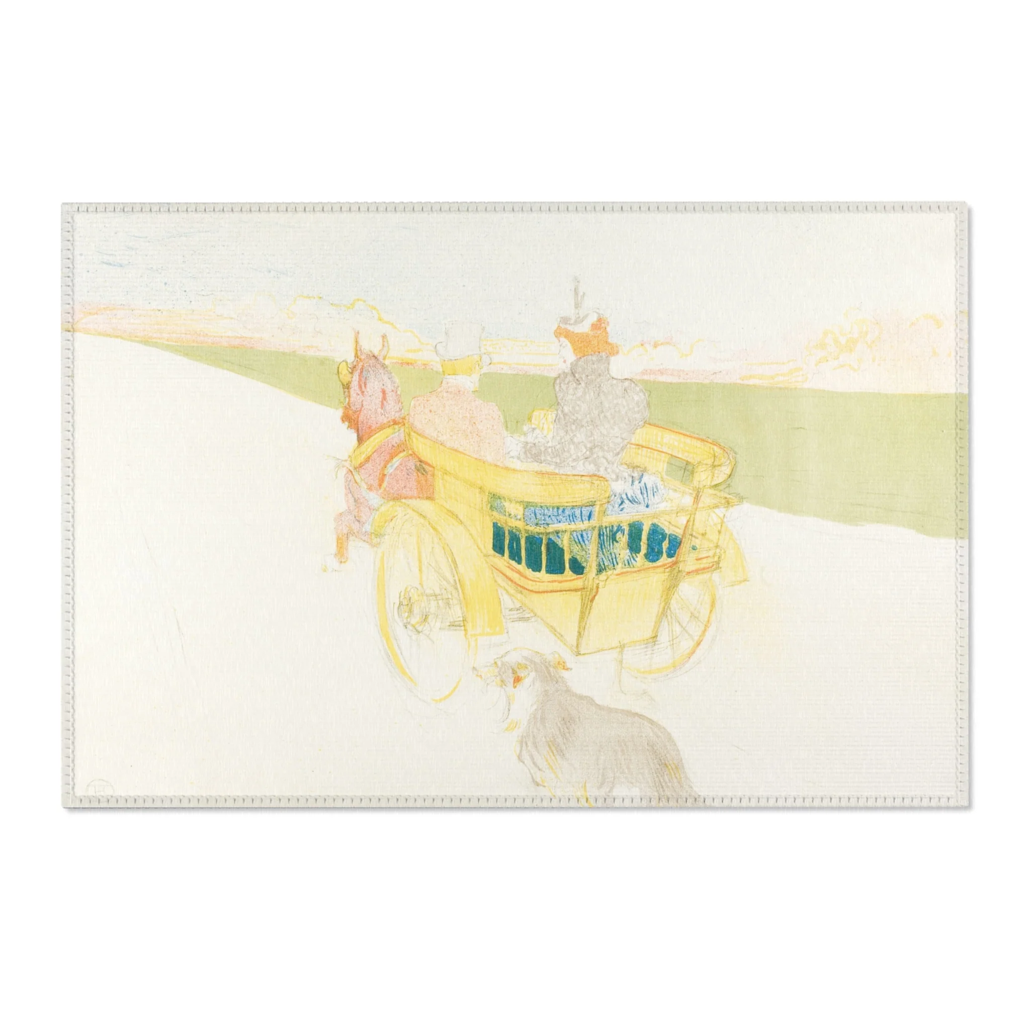 Henri de Toulouse-Lautrec - A Drive in the Country | Area Rug - Image 4