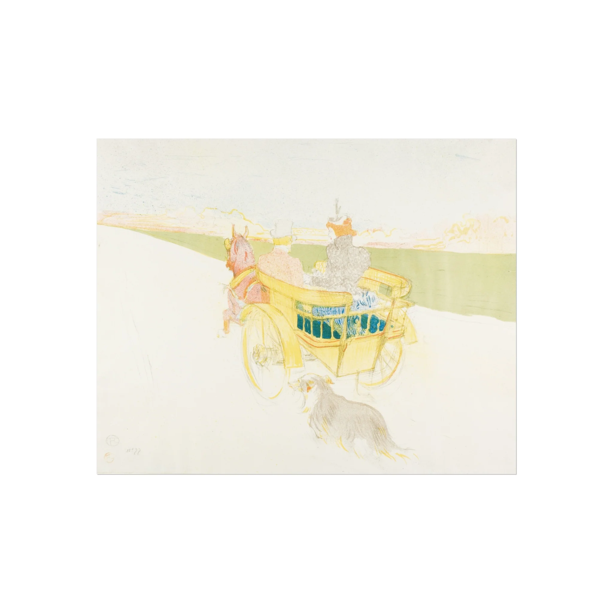 Henri de Toulouse-Lautrec - A Drive in the Country | Fine Art Poster - Image 2