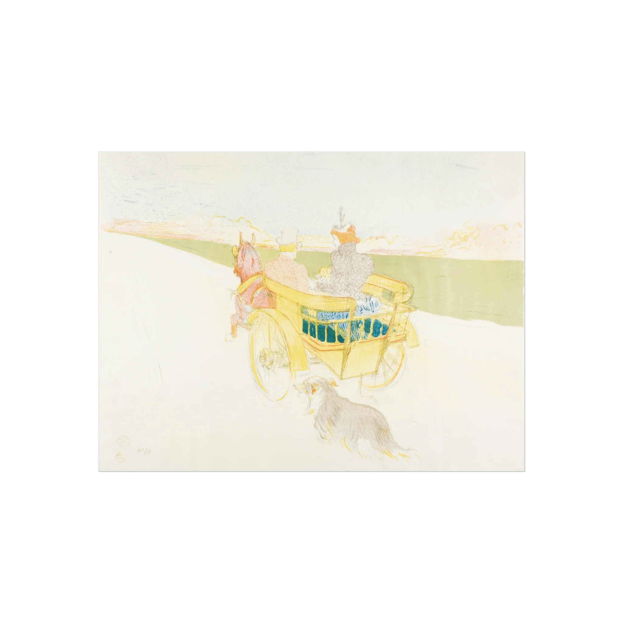 Henri de Toulouse-Lautrec - A Drive in the Country | Fine Art Poster - Image 3