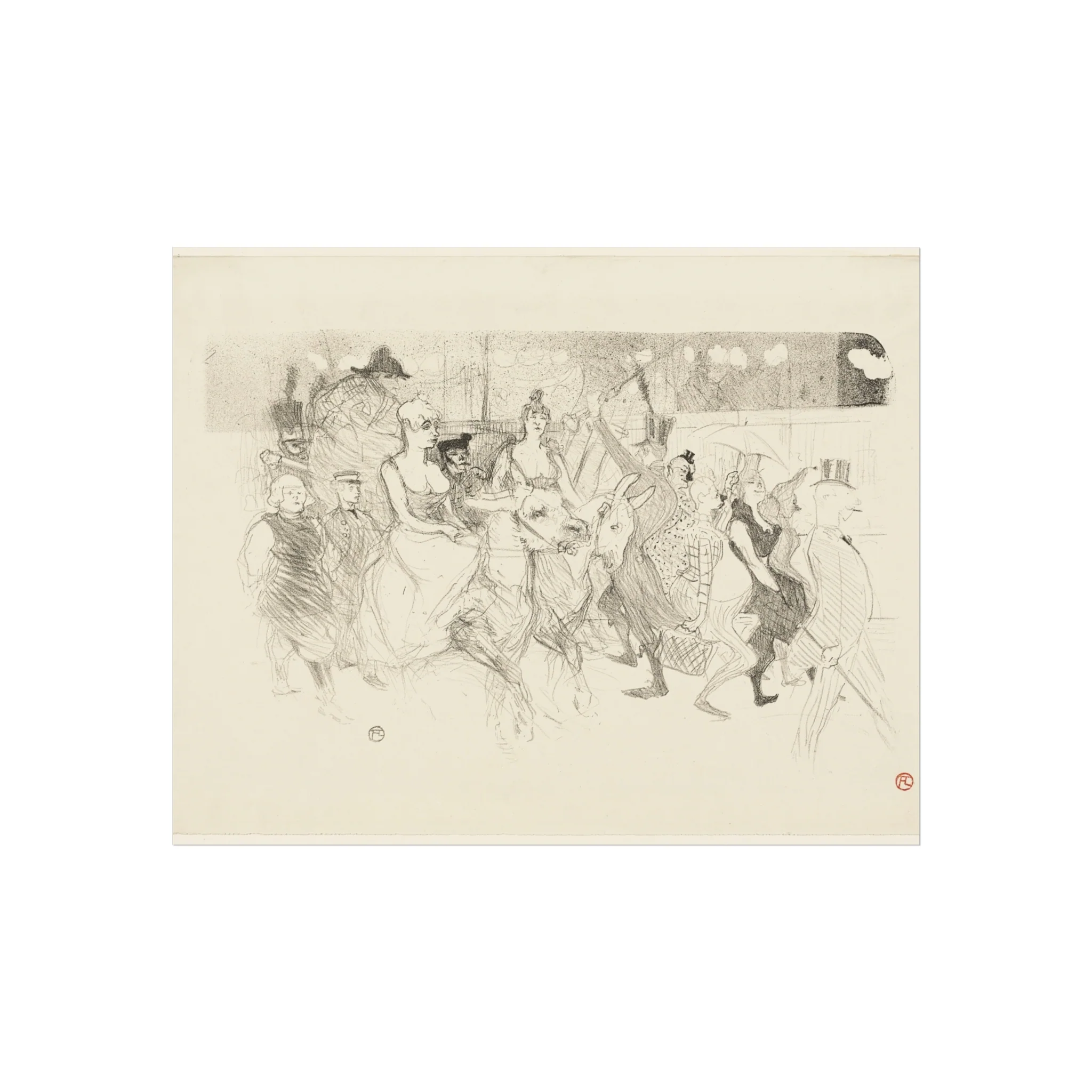 Henri de Toulouse-Lautrec - A Gala Evening at the Moulin Rouge | Fine Art Poster - Image 2