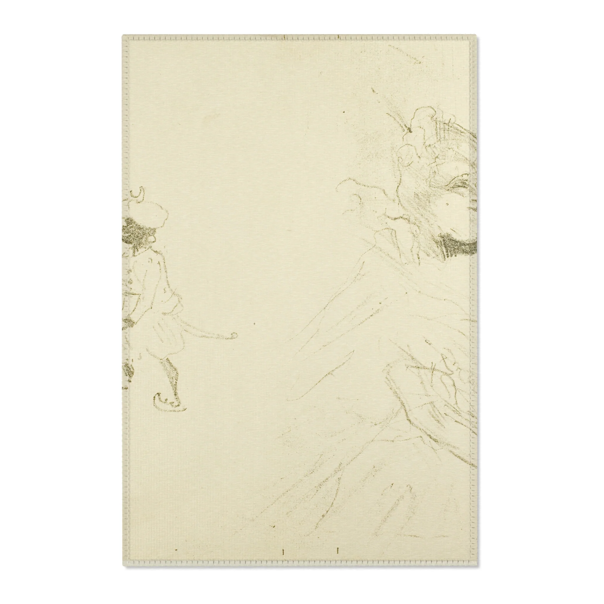 Henri de Toulouse-Lautrec - Cover for L'exemple de Ninon de Lenclos amoureuse | Area Rug
