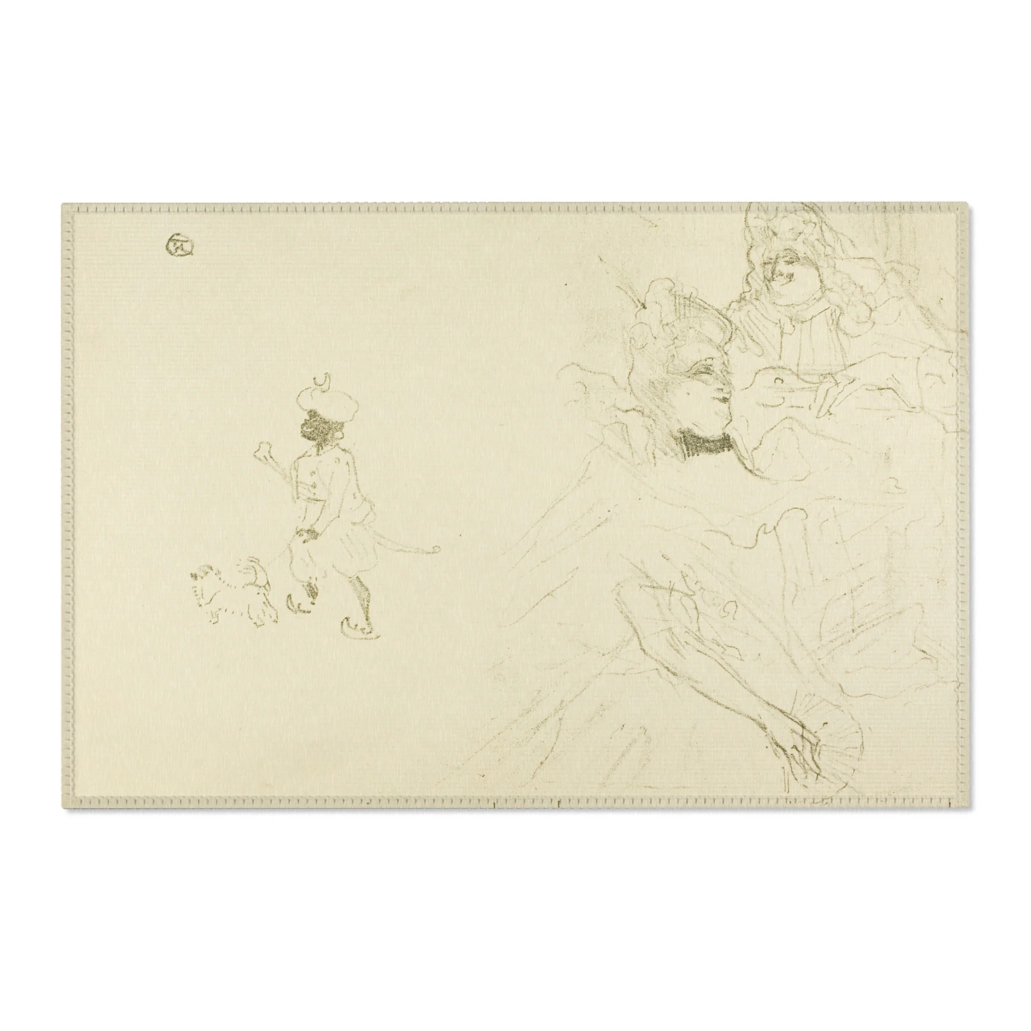 Henri de Toulouse-Lautrec - Cover for L'exemple de Ninon de Lenclos amoureuse | Area Rug - Image 4
