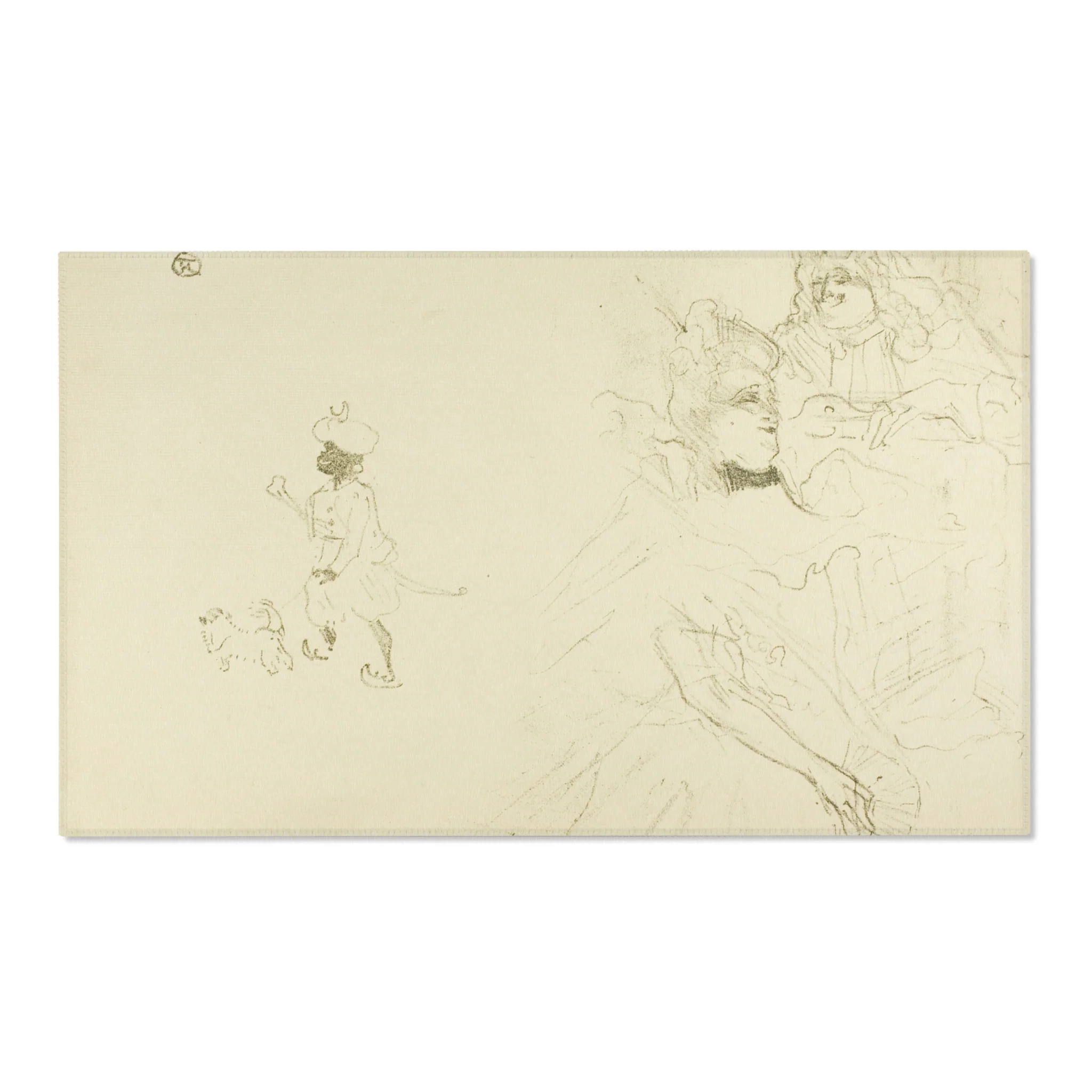 Henri de Toulouse-Lautrec - Cover for L'exemple de Ninon de Lenclos amoureuse | Area Rug - Image 5
