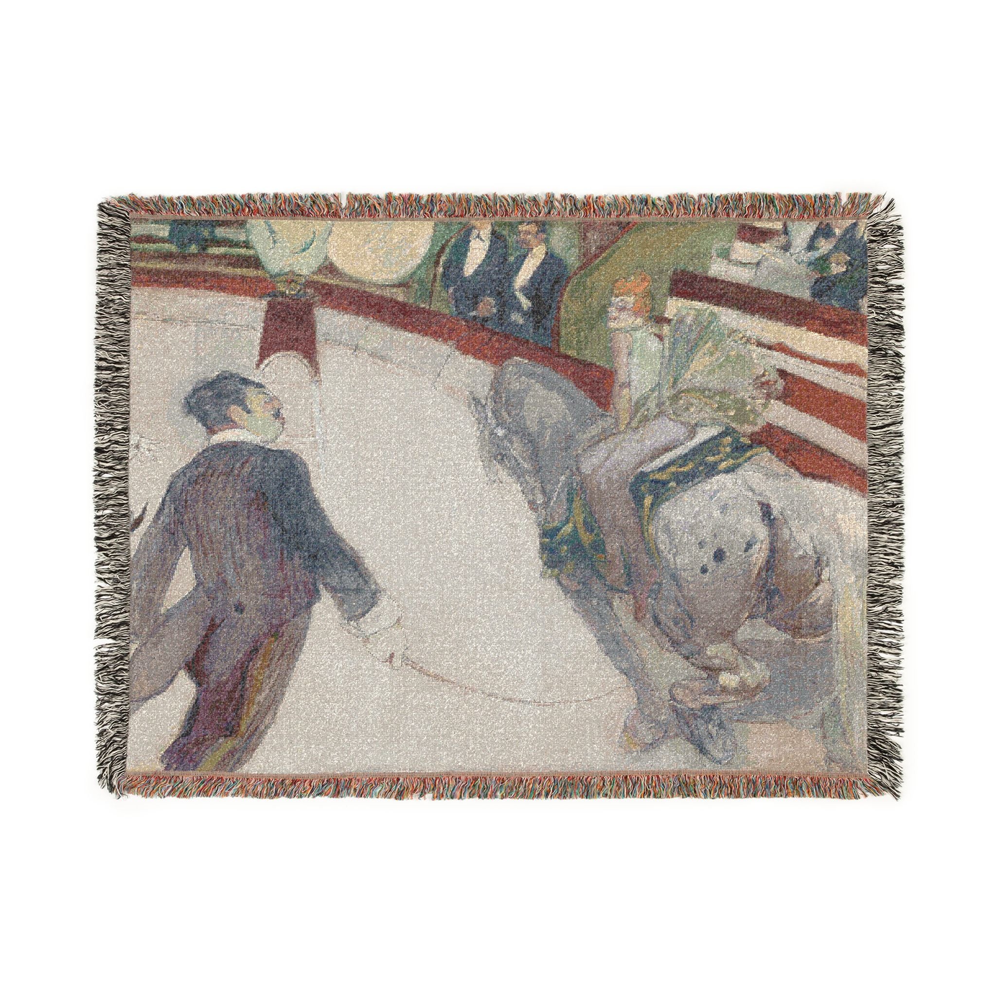 Henri de Toulouse-Lautrec - Equestrienne (At the Cirque Fernando) | Woven Tapestry Blanket - Image 10