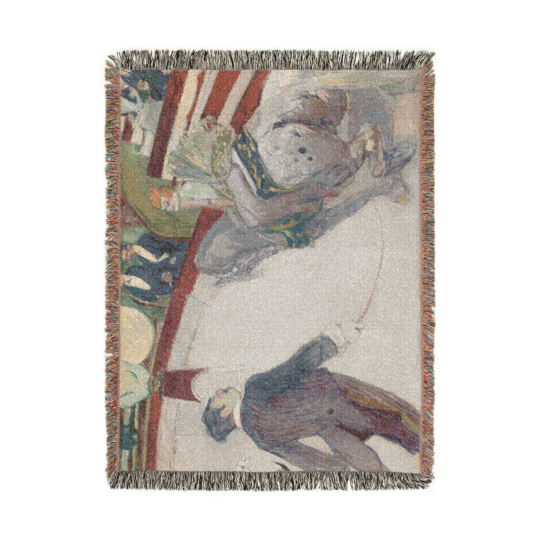 Henri de Toulouse-Lautrec - Equestrienne (At the Cirque Fernando) | Woven Tapestry Blanket - Image 11