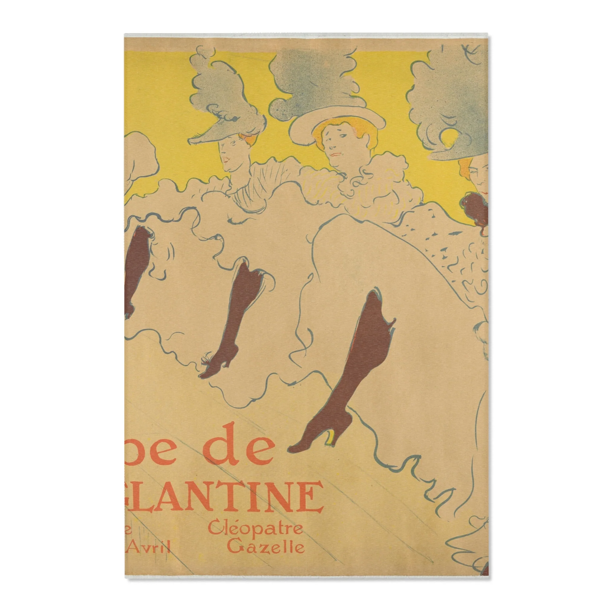 Henri de Toulouse-Lautrec - Mademoiselle Eglantine's Troupe | Area Rug - Image 3