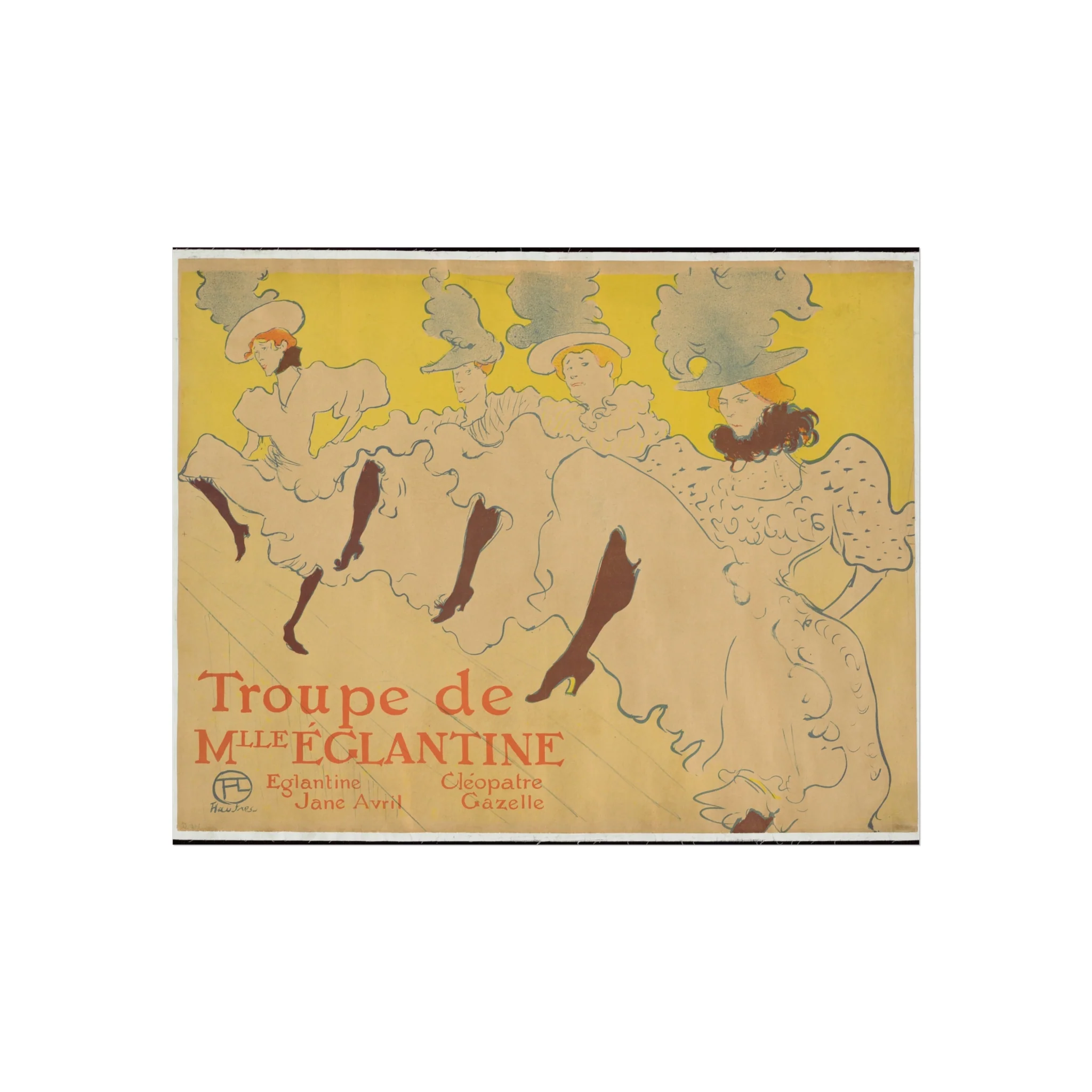 Henri de Toulouse-Lautrec - Mademoiselle Eglantine's Troupe | Fine Art Poster - Image 2