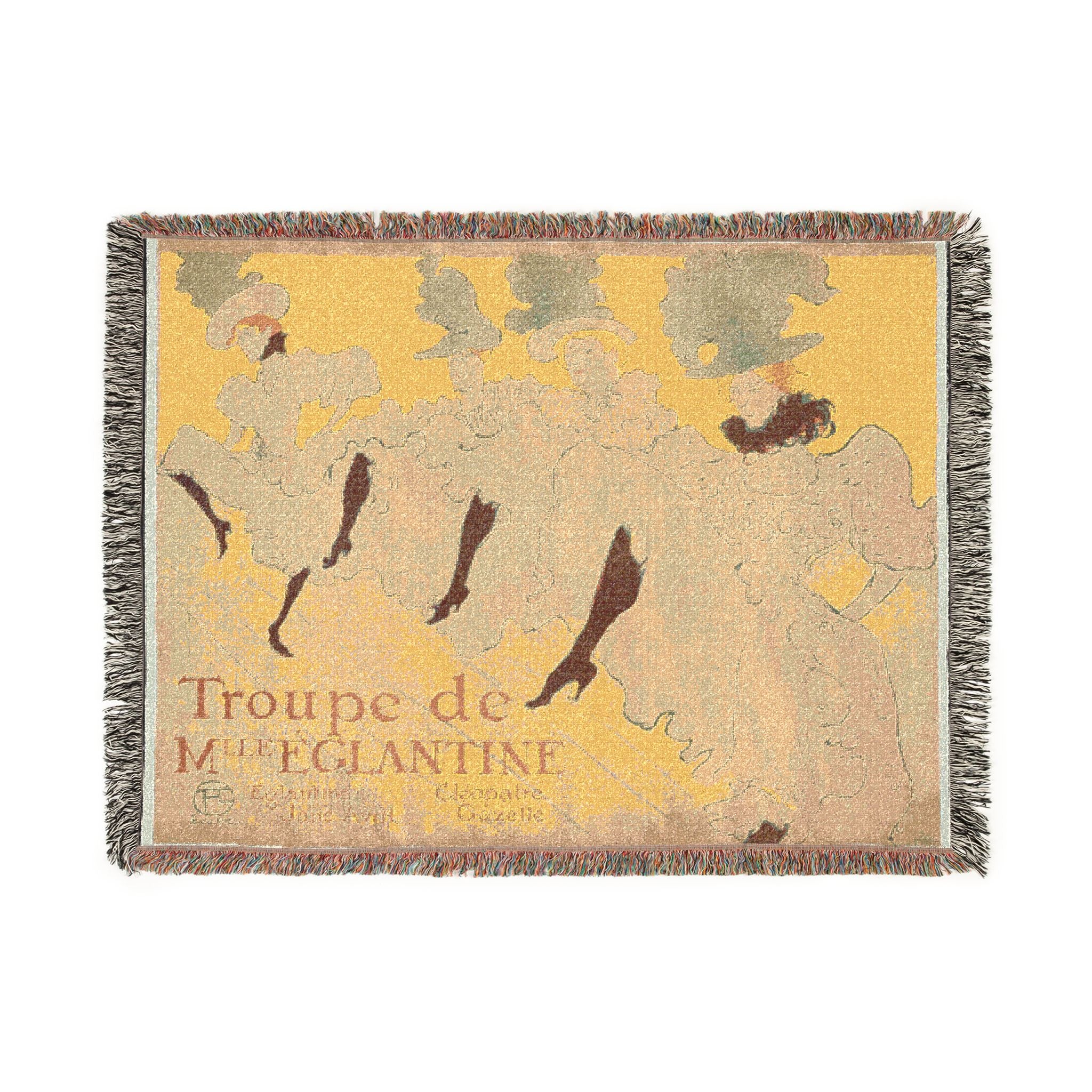 Henri de Toulouse-Lautrec - Mademoiselle Eglantine's Troupe | Woven Tapestry Blanket - Image 10