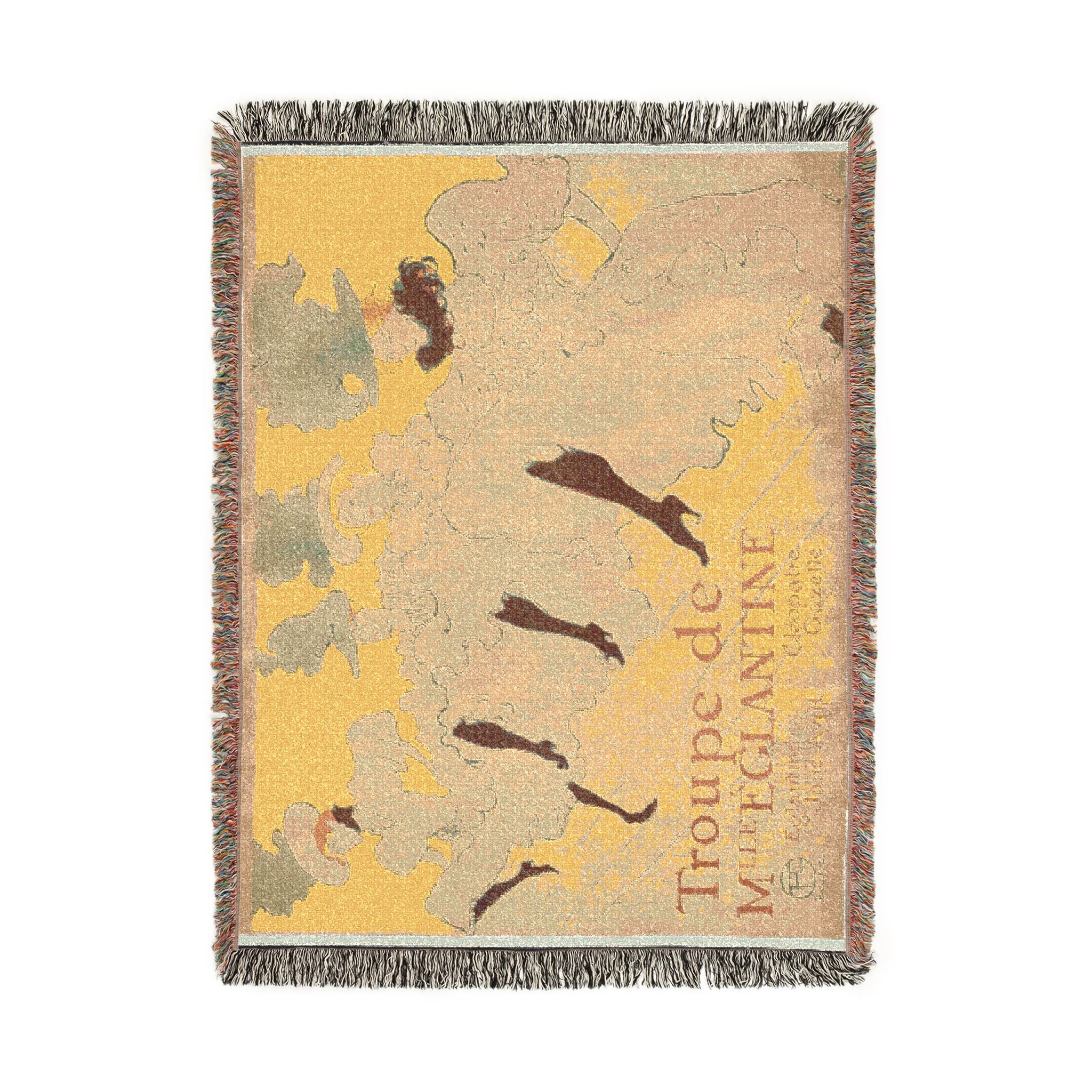 Henri de Toulouse-Lautrec - Mademoiselle Eglantine's Troupe | Woven Tapestry Blanket - Image 11