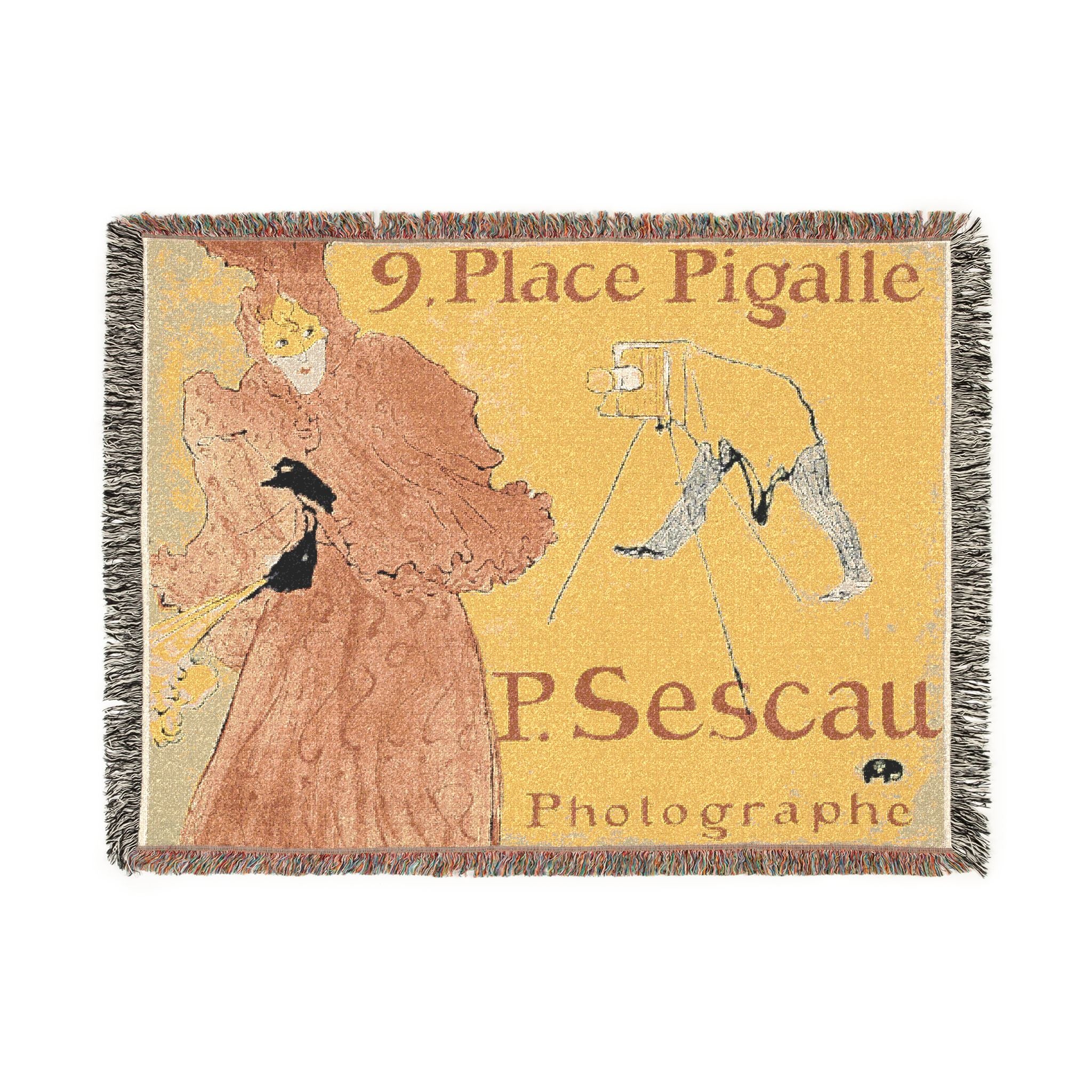 Henri de Toulouse-Lautrec - The Photographer Sescau | Woven Tapestry Blanket - Image 11