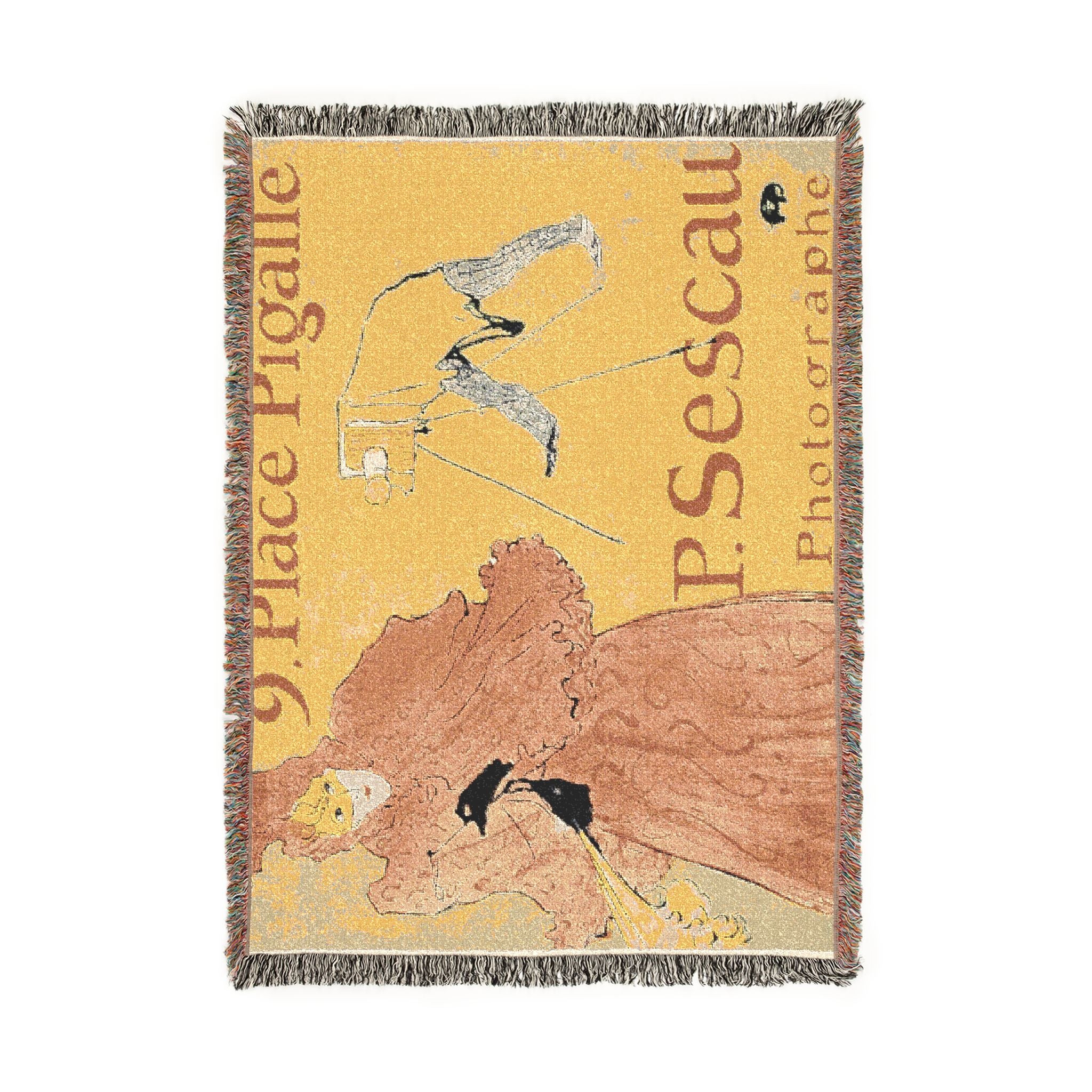 Henri de Toulouse-Lautrec - The Photographer Sescau | Woven Tapestry Blanket - Image 6