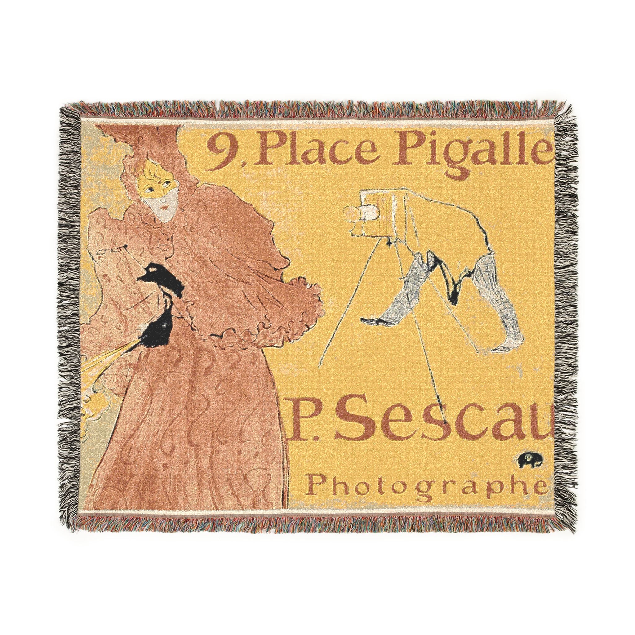 Henri de Toulouse-Lautrec - The Photographer Sescau | Woven Tapestry Blanket - Image 8