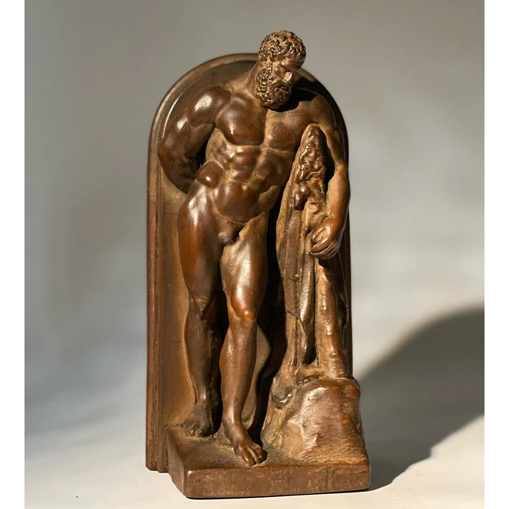 Hercules Greek Mythology Bronze-Look Table Sculpture - Image 3