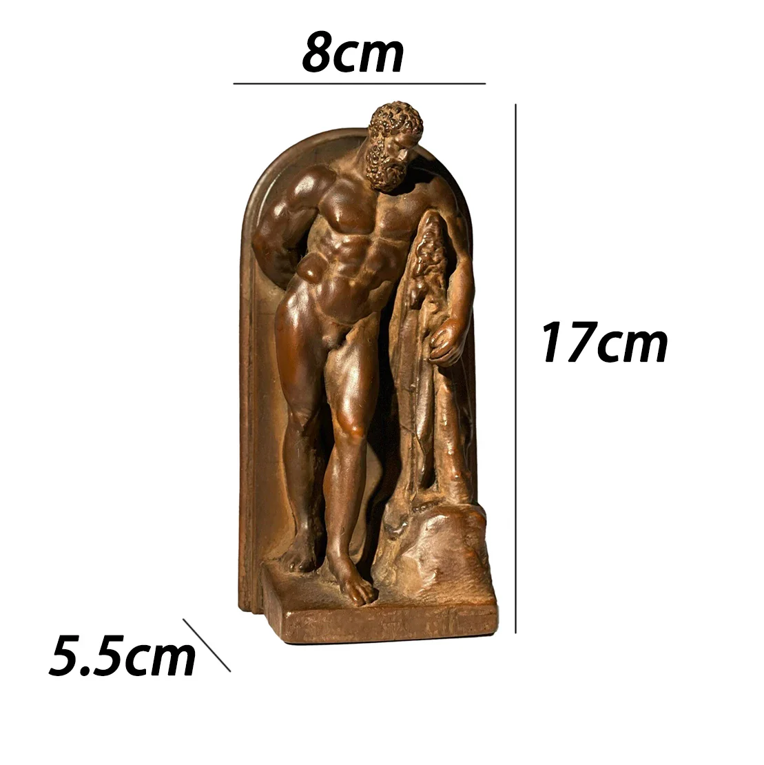 Hercules Greek Mythology Bronze-Look Table Sculpture - Image 6