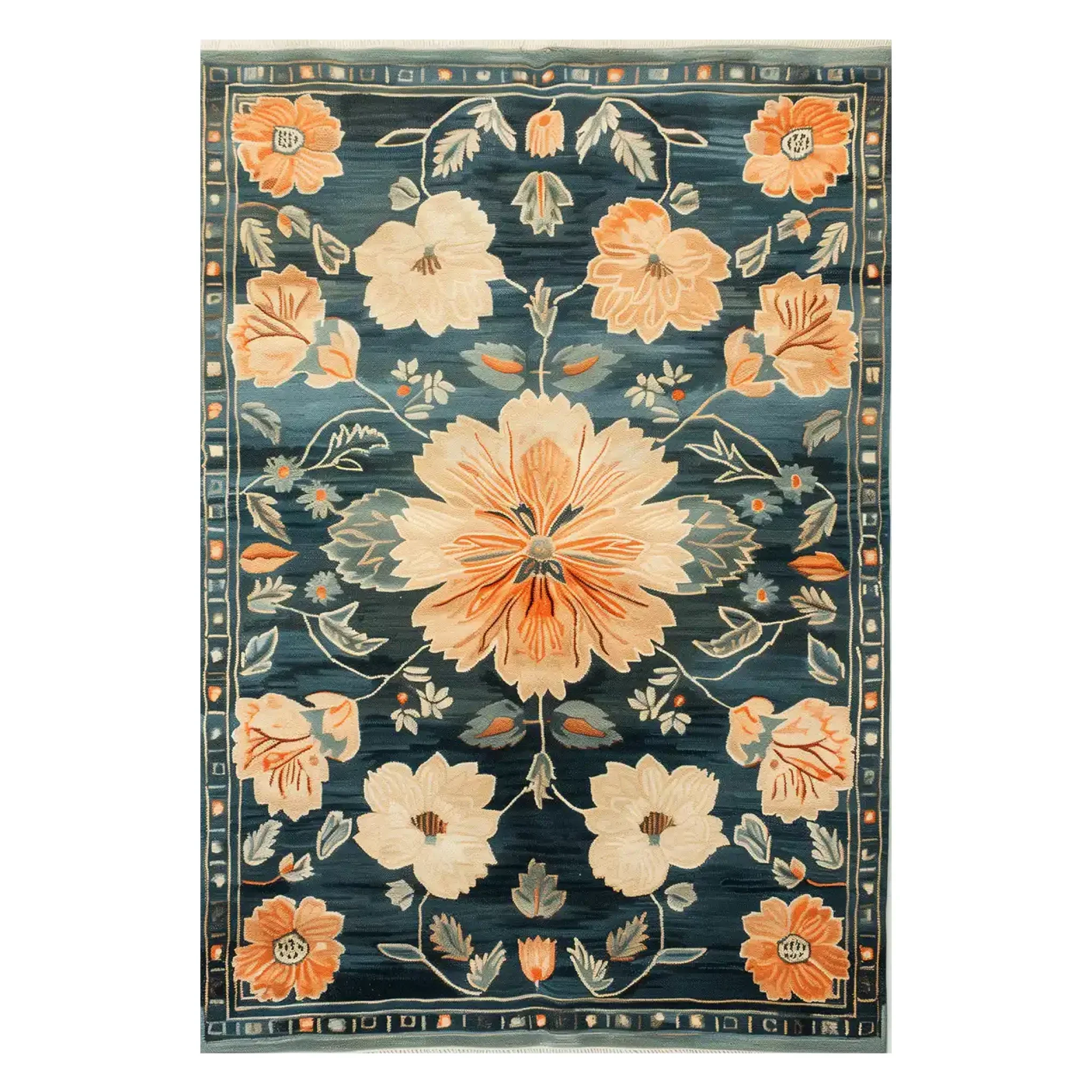 Heritage Bloom Hand Tufted Wool Rug