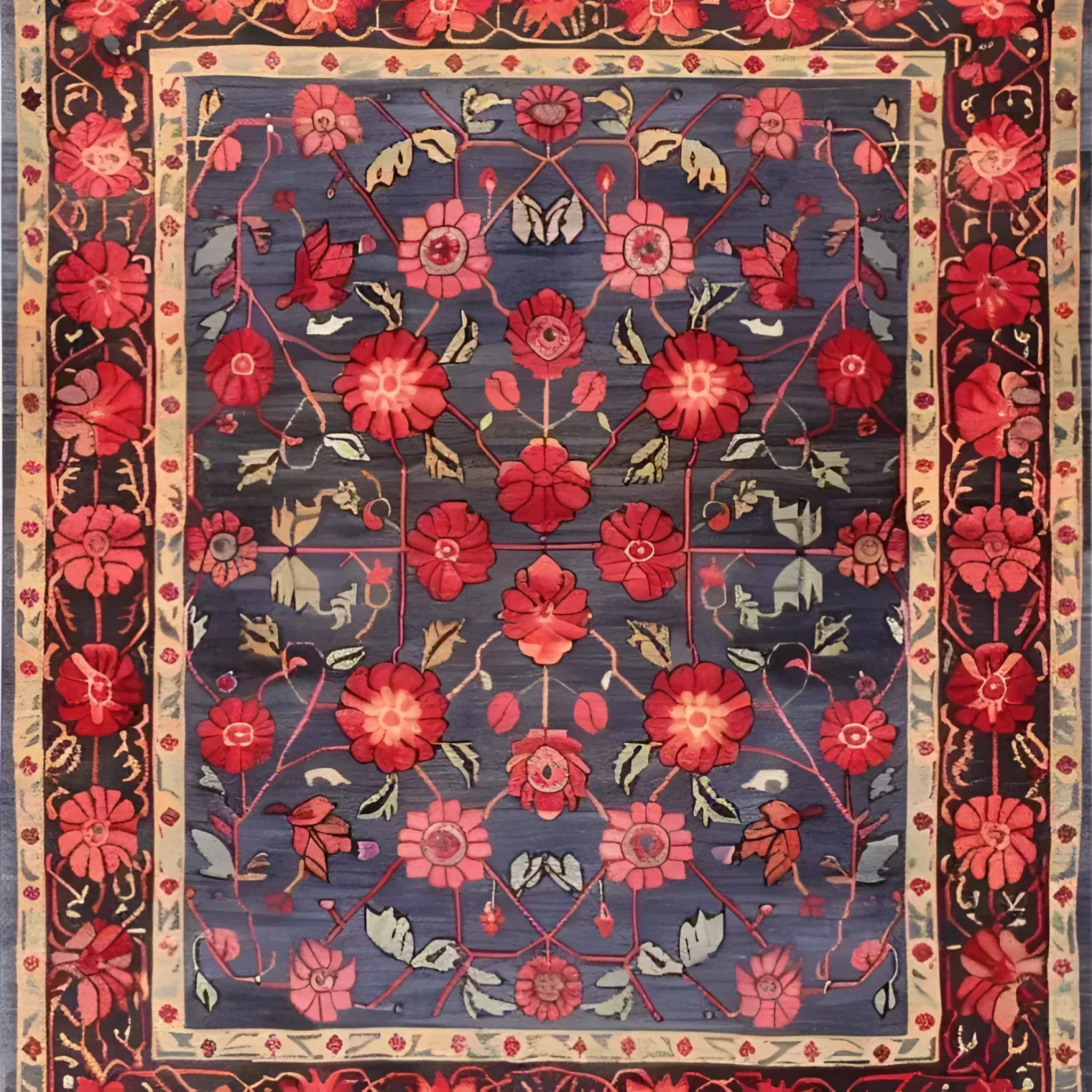 Heritage Chic Hand Knotted Area Rug - Image 5