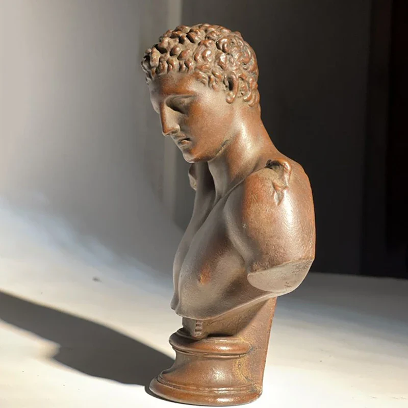 Hermes Greek God Head Bust Sculpture - Image 5