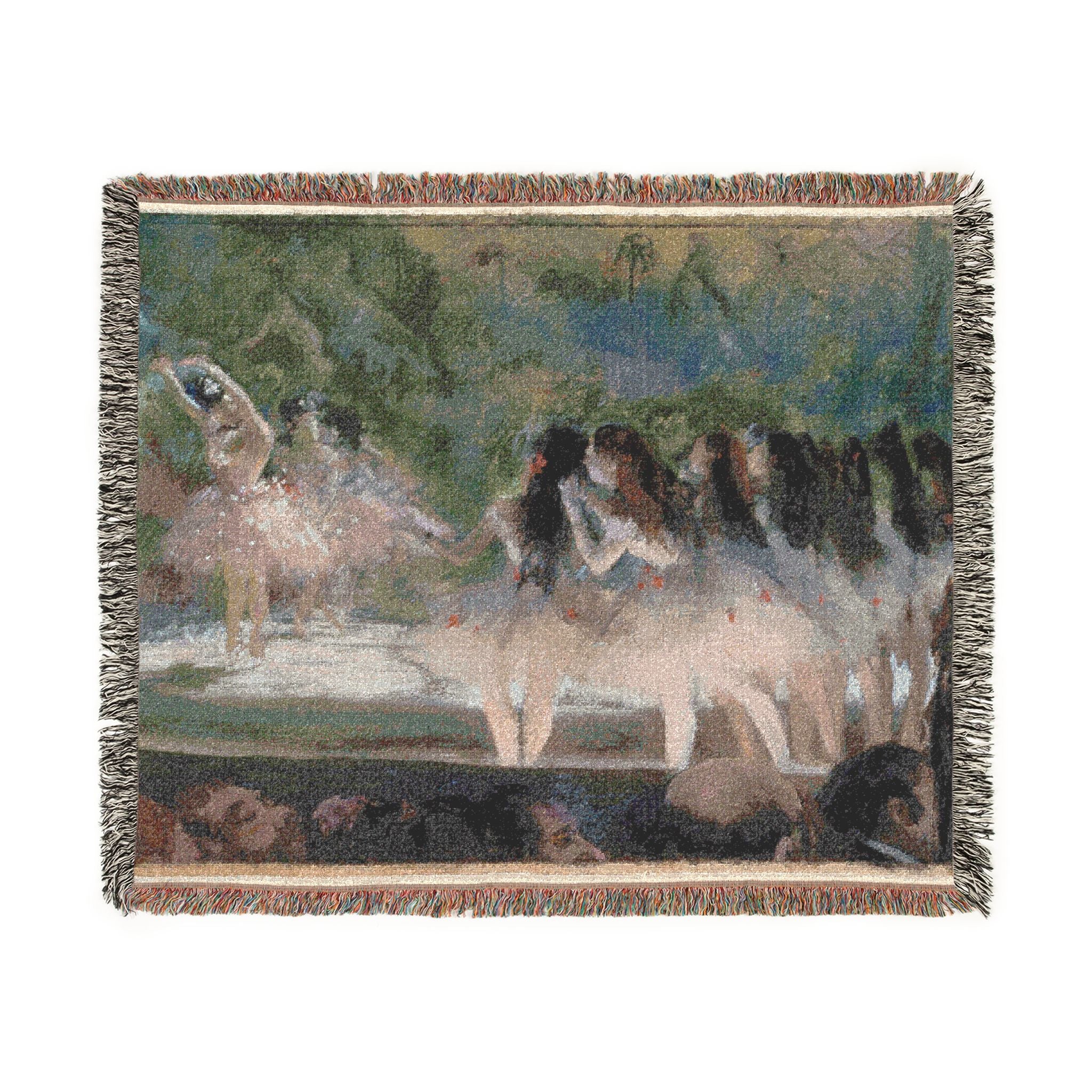 Hilaire Germain Edgar Degas - Ballet at the Paris Opéra | Woven Tapestry Blanket - Image 2
