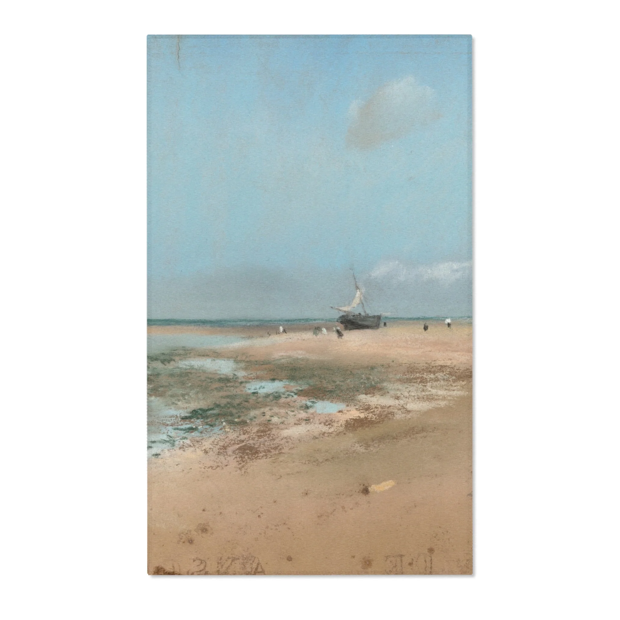 Hilaire Germain Edgar Degas - Beach at Low Tide (Mouth of the River) | Area Rug - Image 2