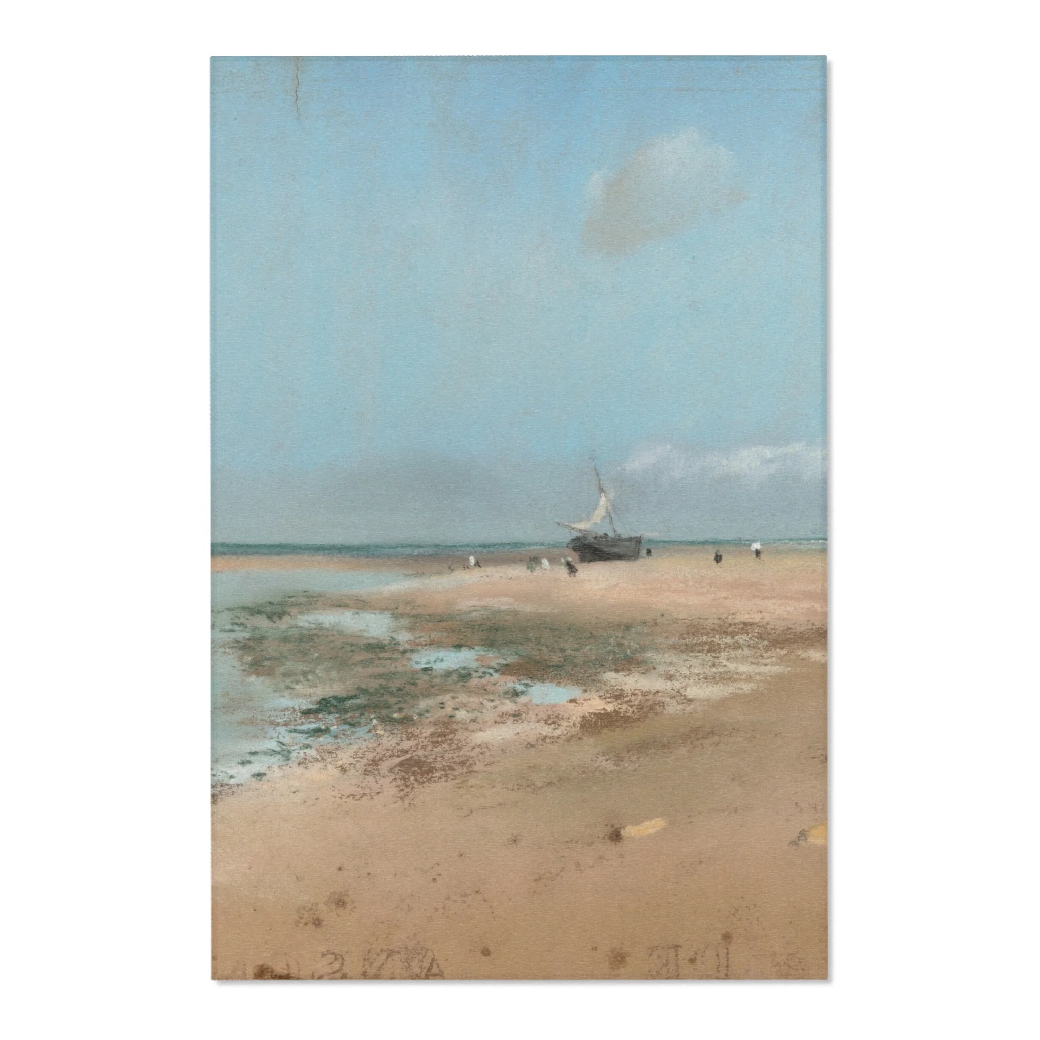 Hilaire Germain Edgar Degas - Beach at Low Tide (Mouth of the River) | Area Rug - Image 3
