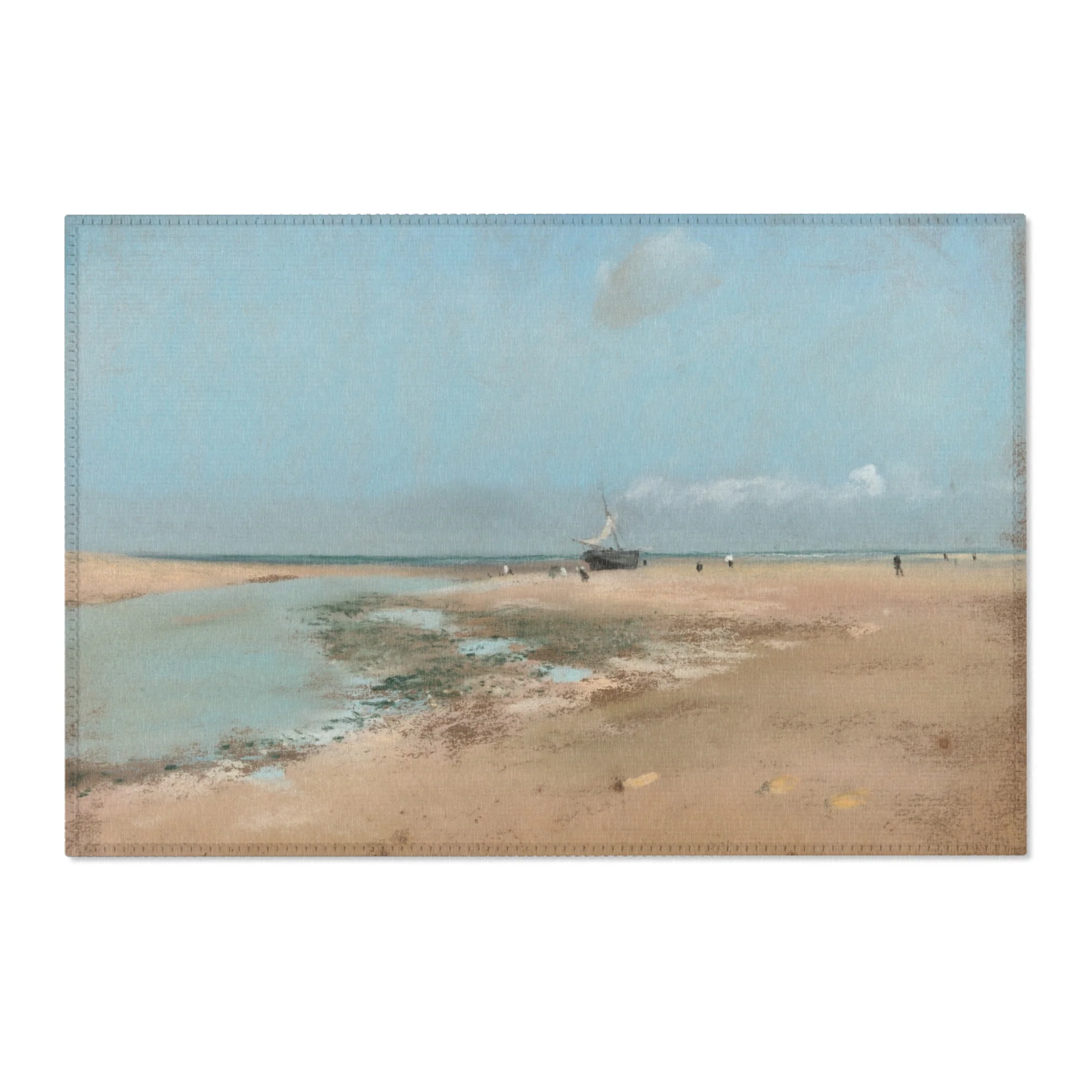 Hilaire Germain Edgar Degas - Beach at Low Tide (Mouth of the River) | Area Rug - Image 4