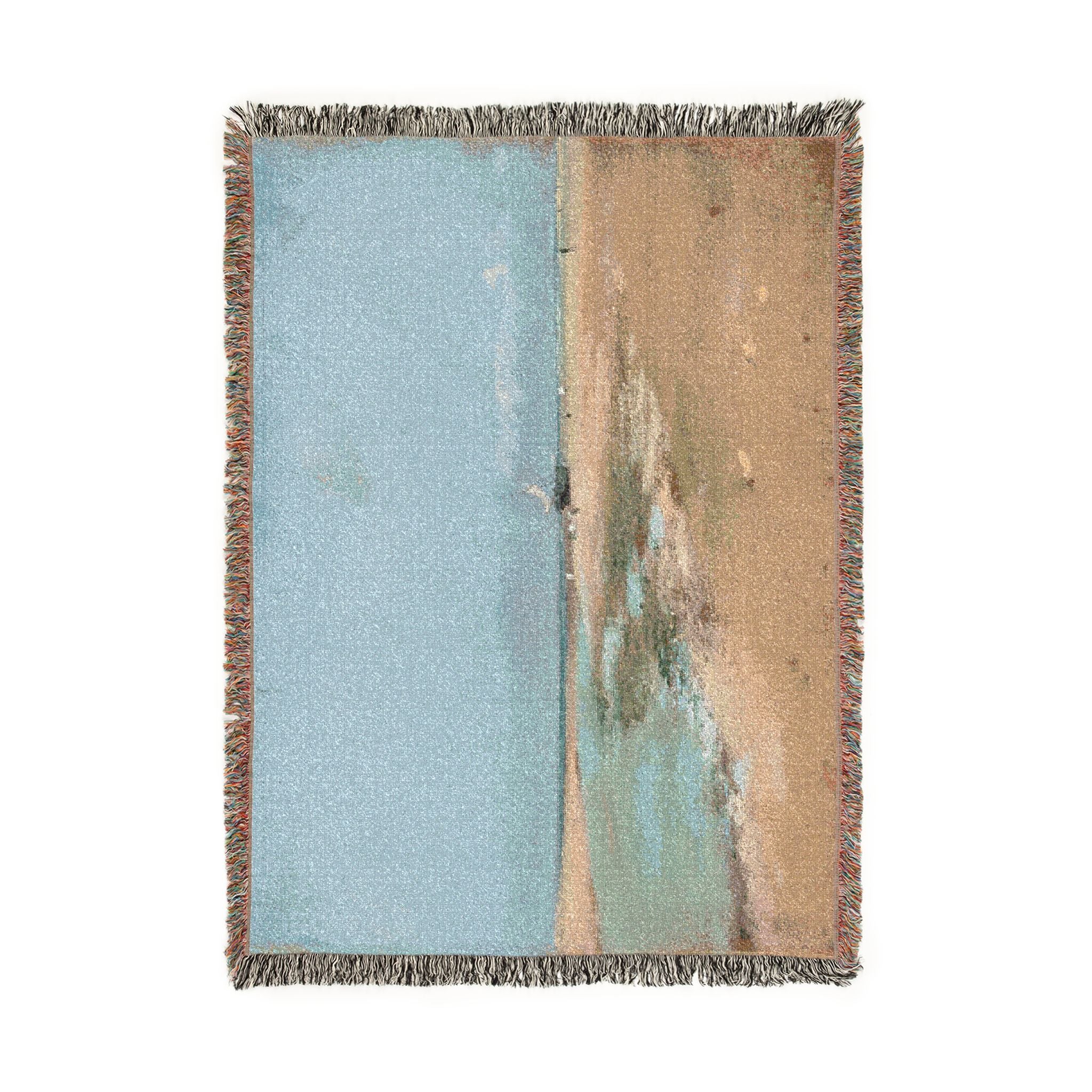 Hilaire Germain Edgar Degas - Beach at Low Tide (Mouth of the River) | Woven Tapestry Blanket - Image 6